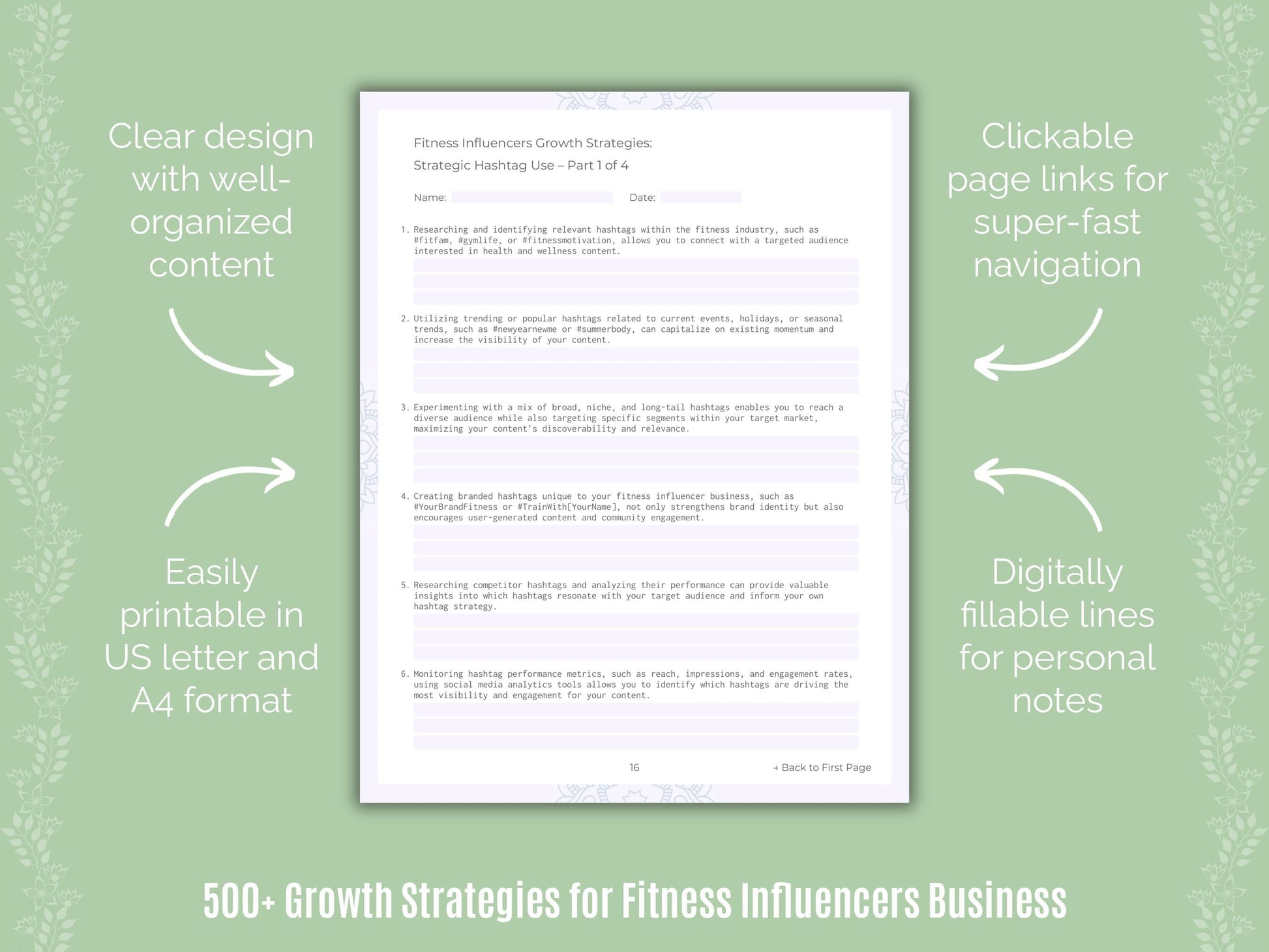 Fitness Influencers Business Templates