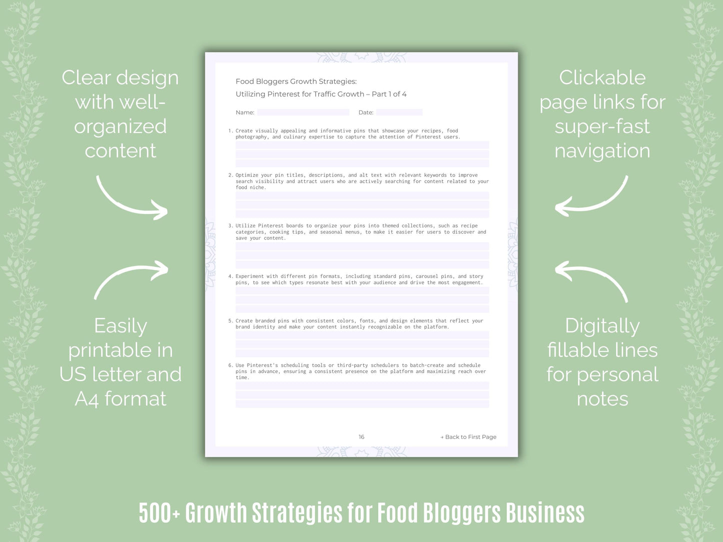 Food Bloggers Business Templates