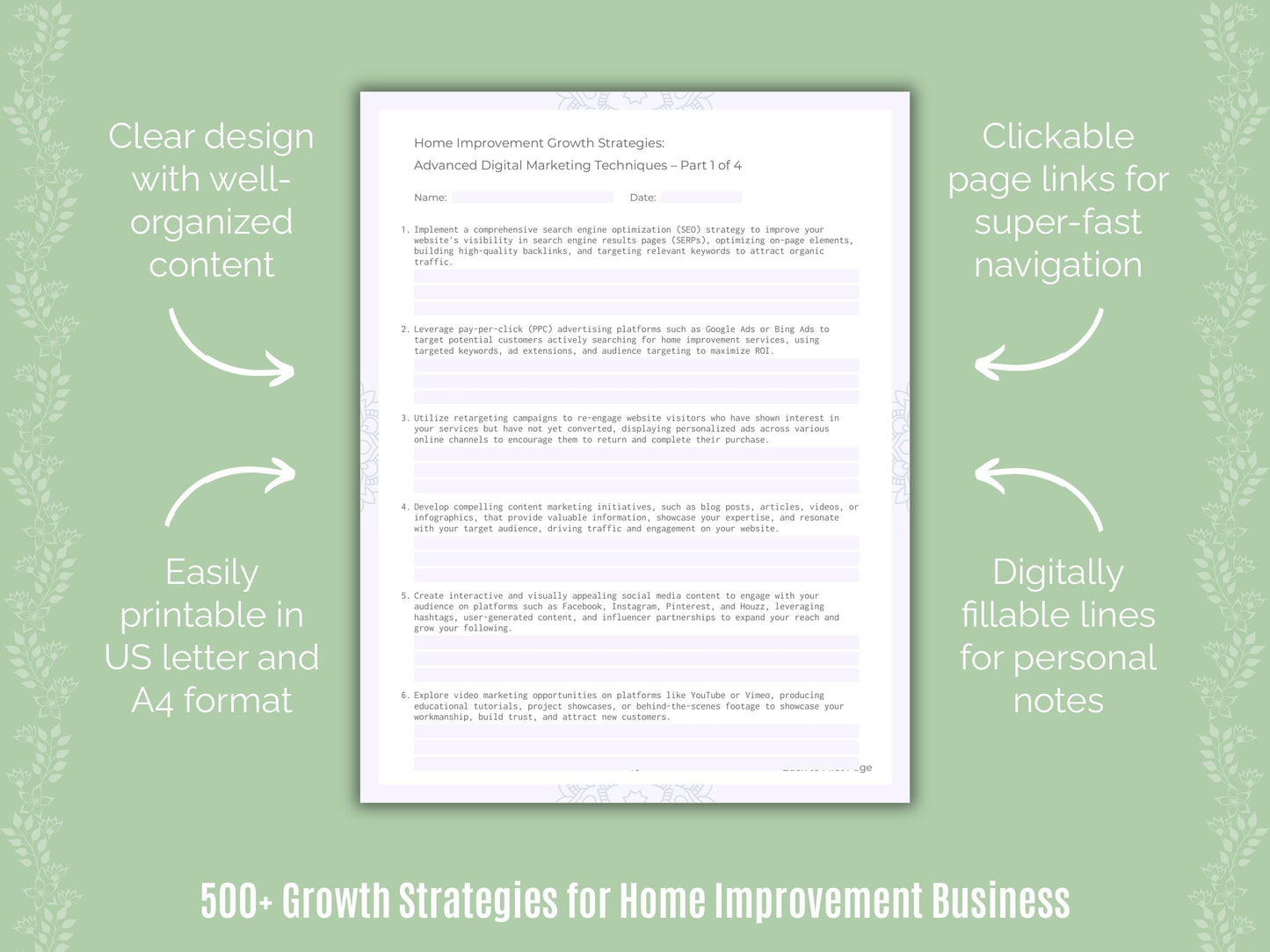 Home Improvement Business Templates