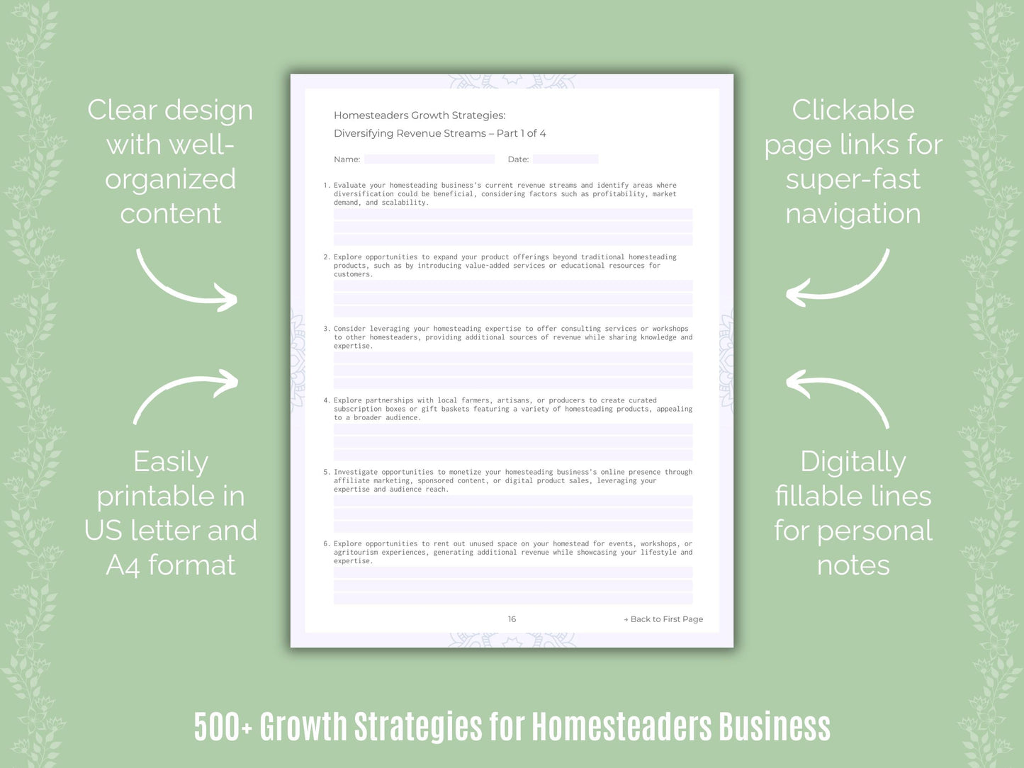 Homesteaders Business Templates