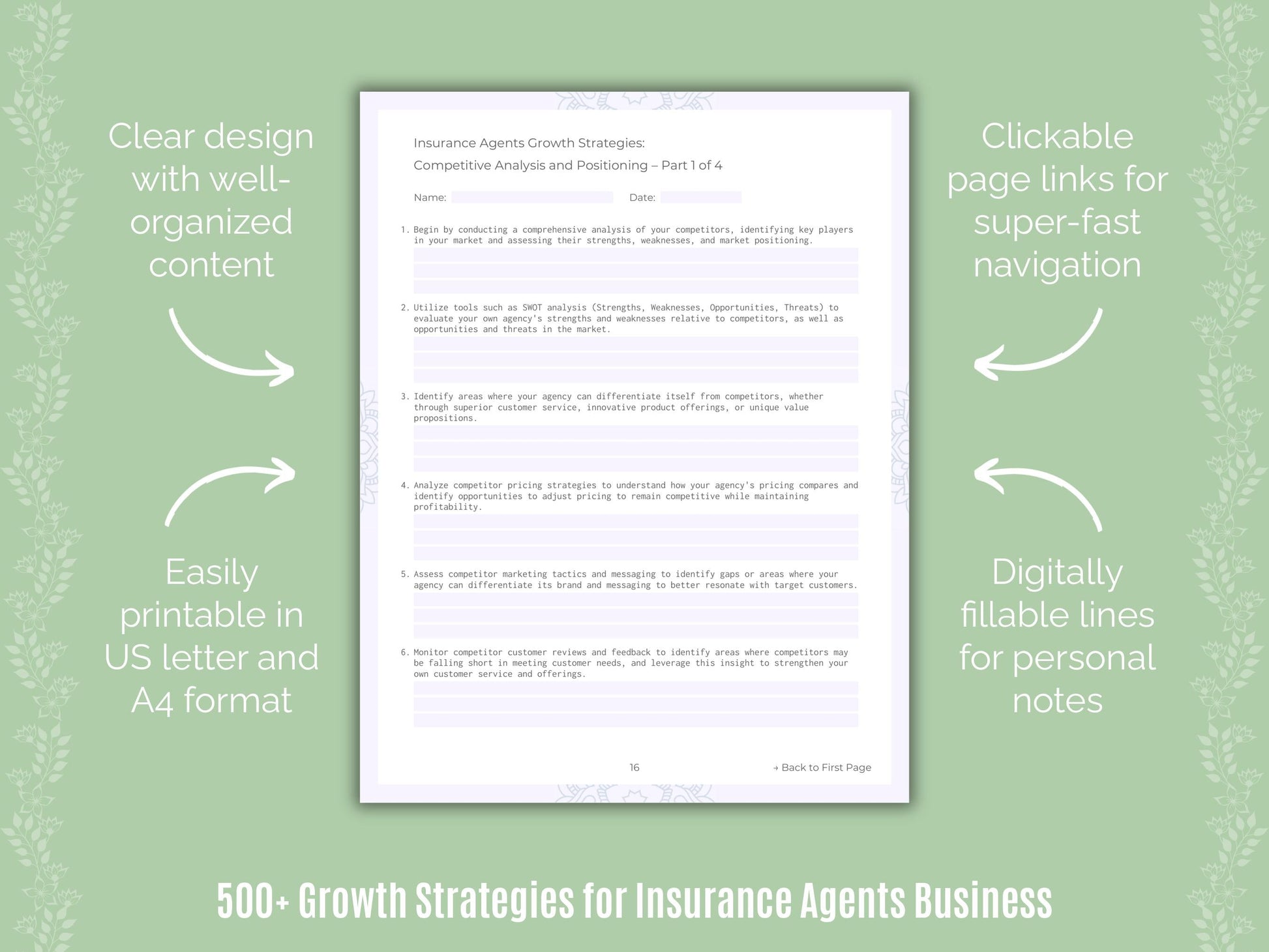 Insurance Agents Business Templates