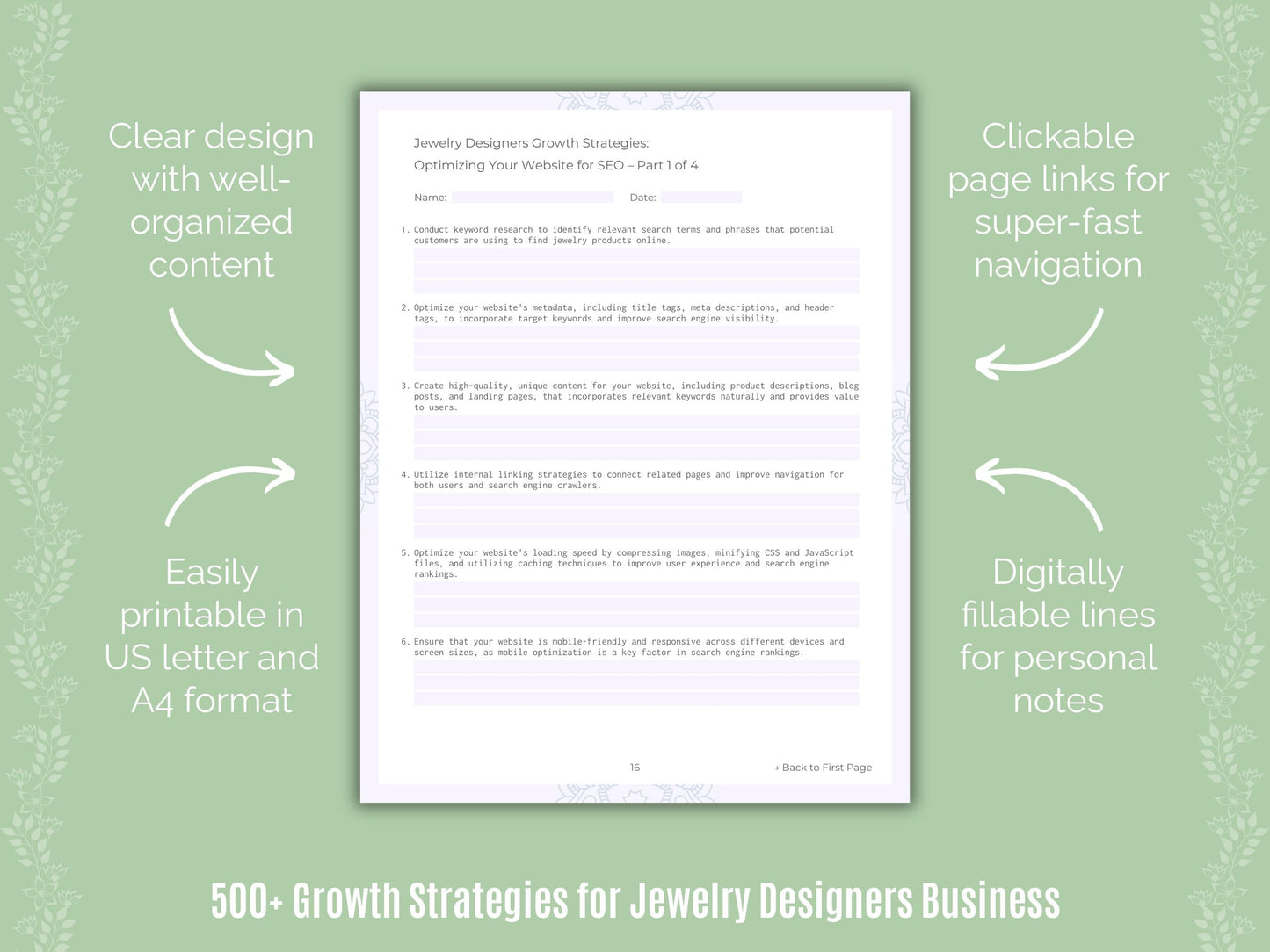 Jewelry Designers Business Templates