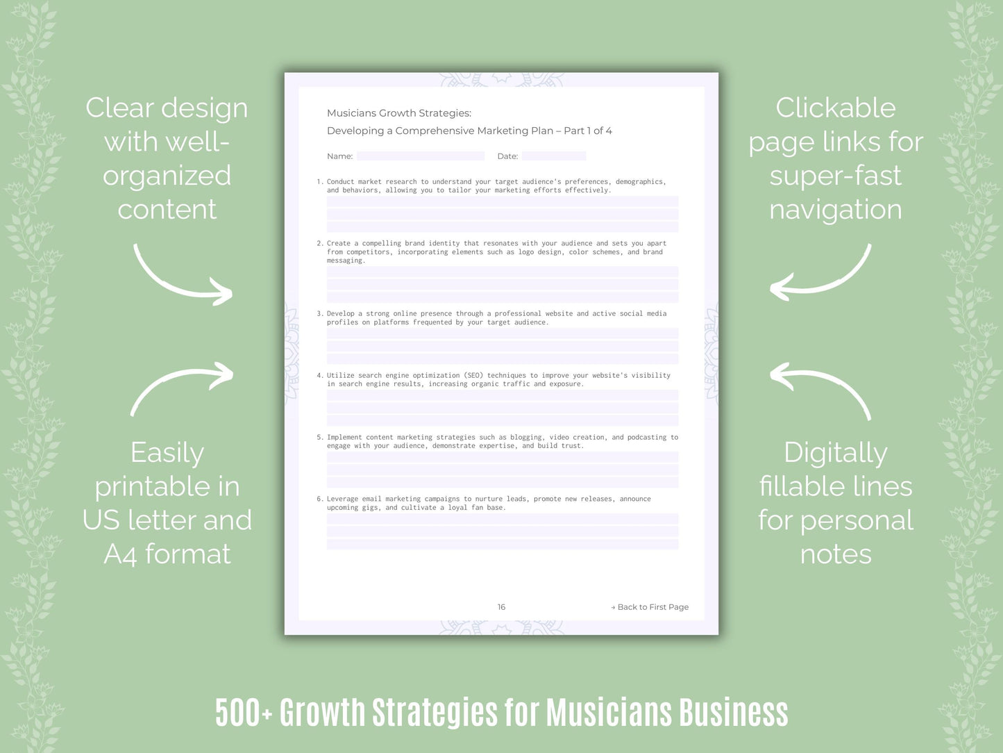 Musicians Business Templates