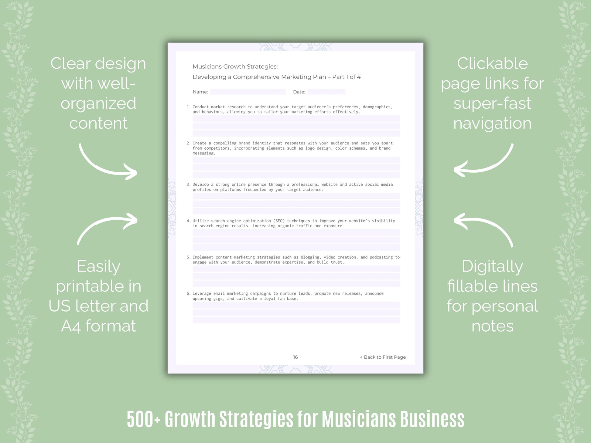 Musicians Business Templates