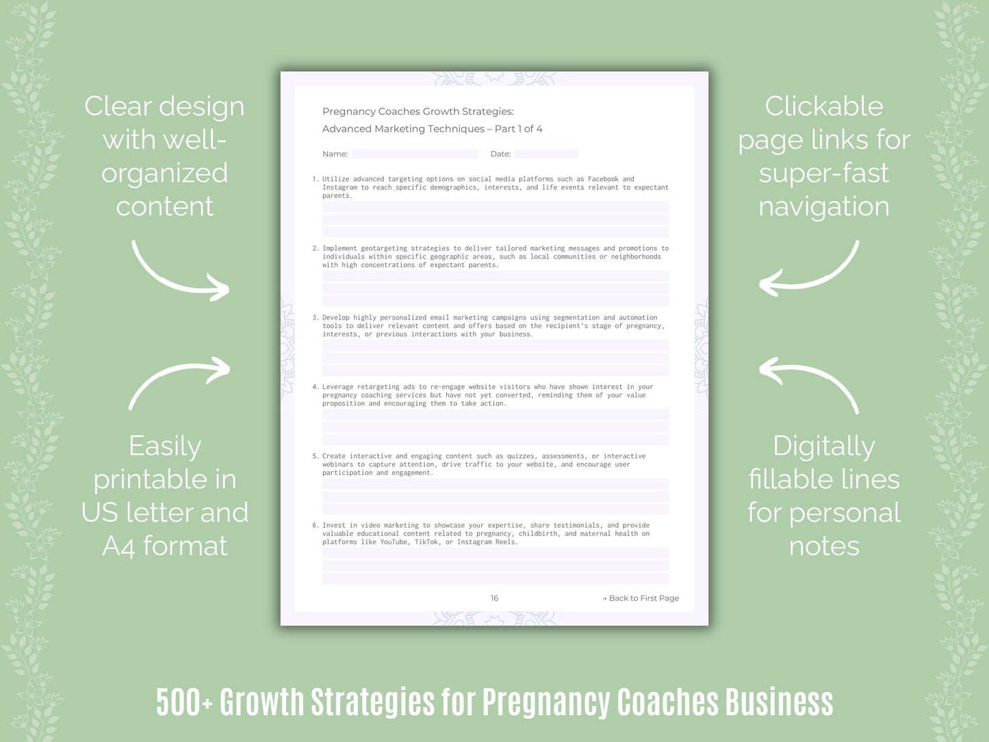 Pregnancy Coaches Business Templates