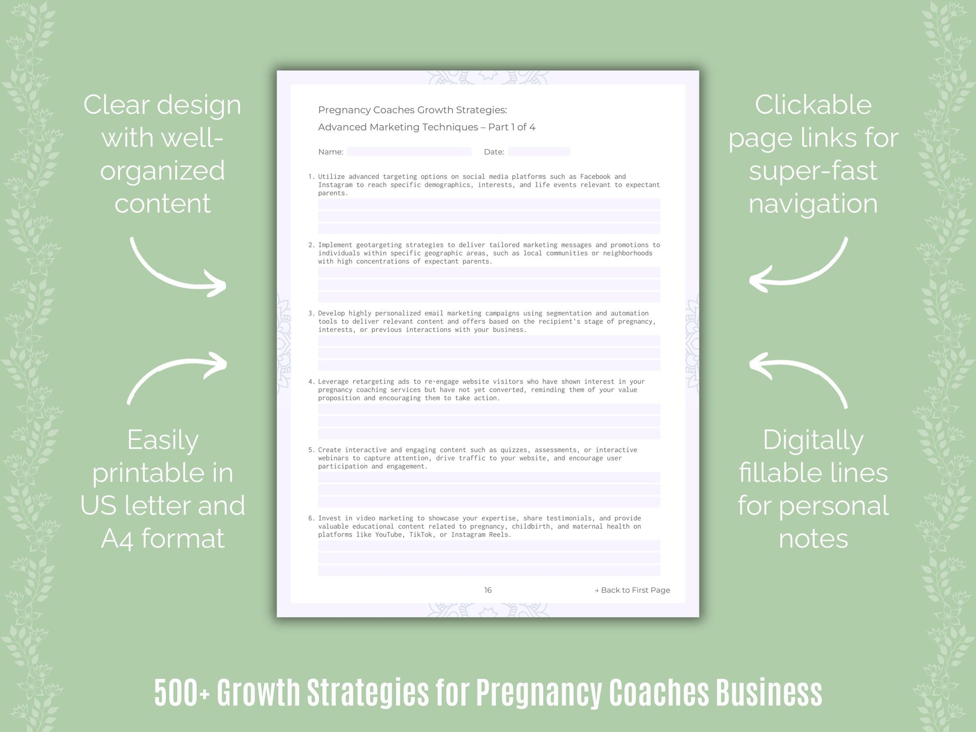 Pregnancy Coaches Business Templates