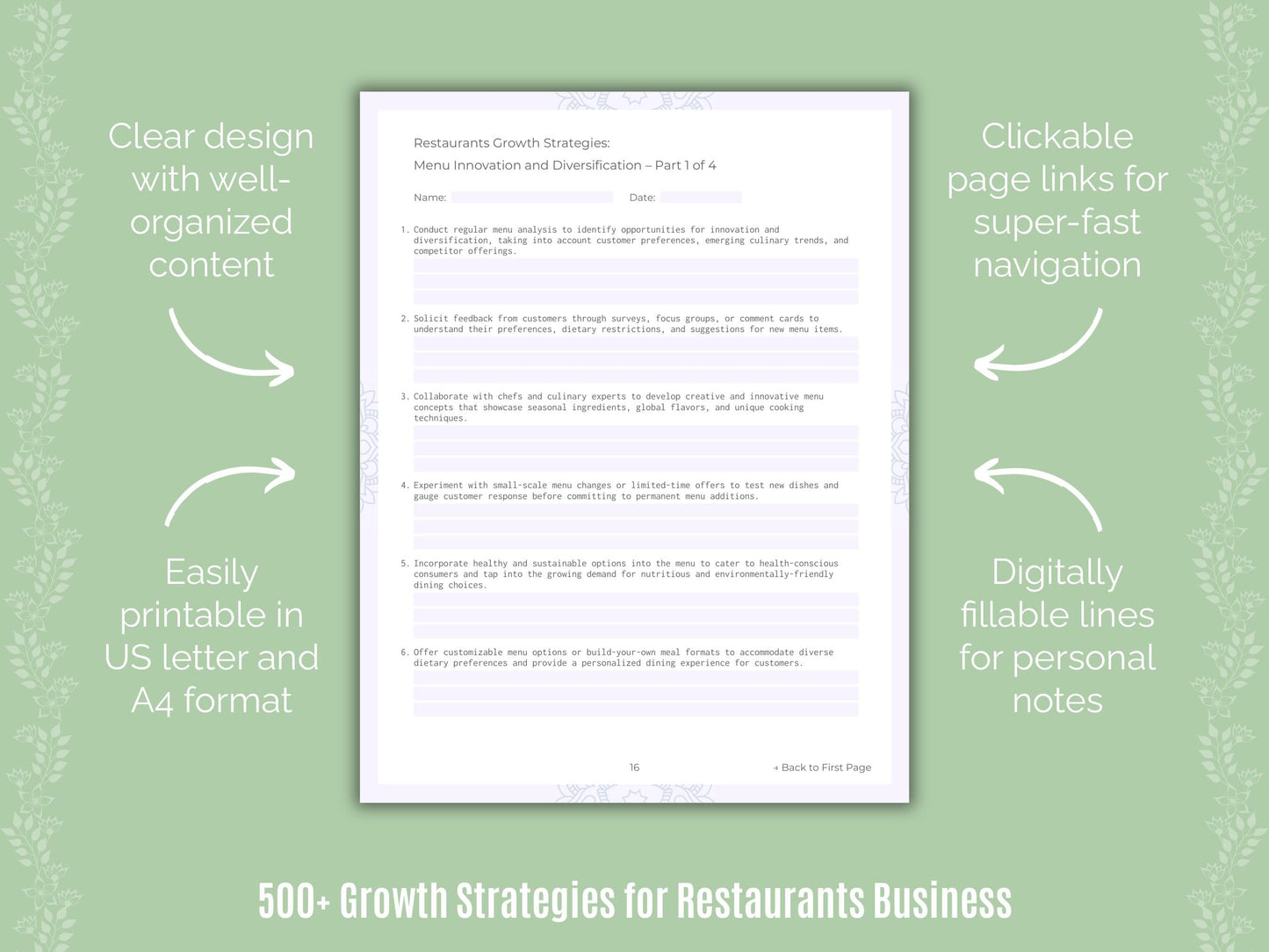 Restaurants Business Templates