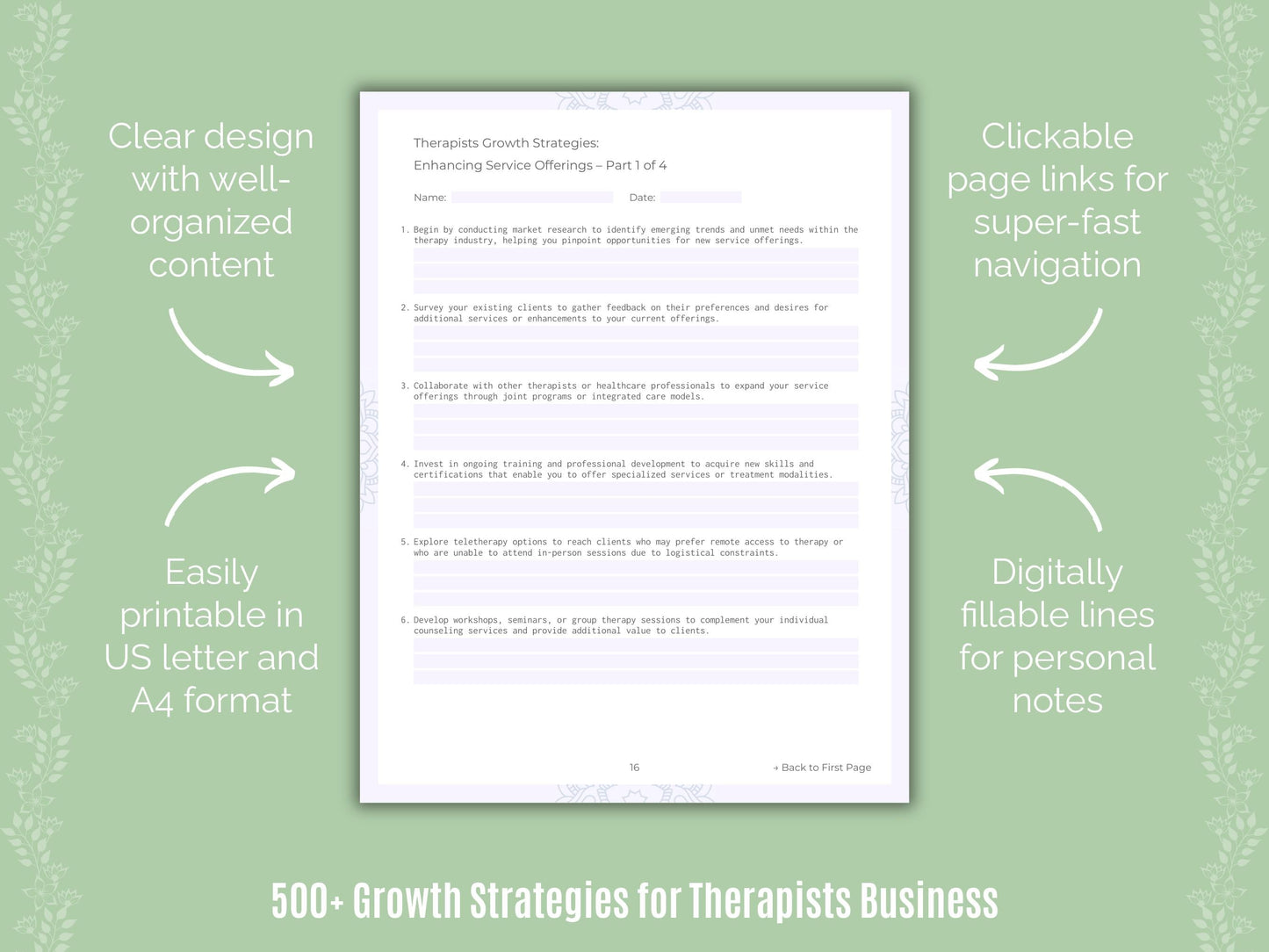 Therapists Business Templates