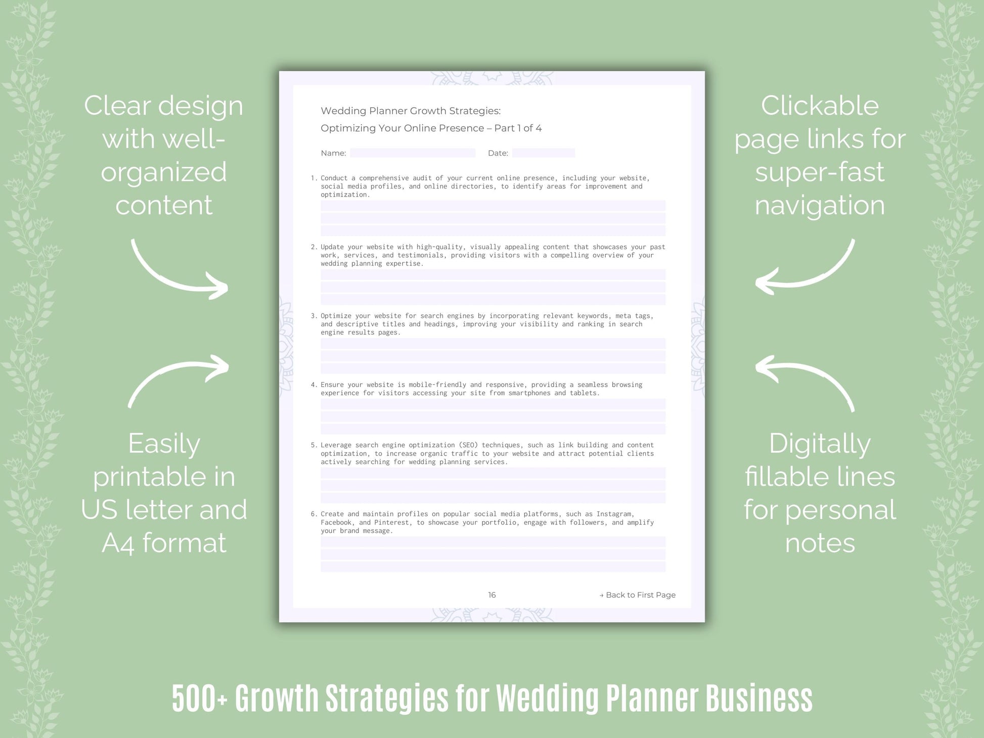 Wedding Planner Business Templates