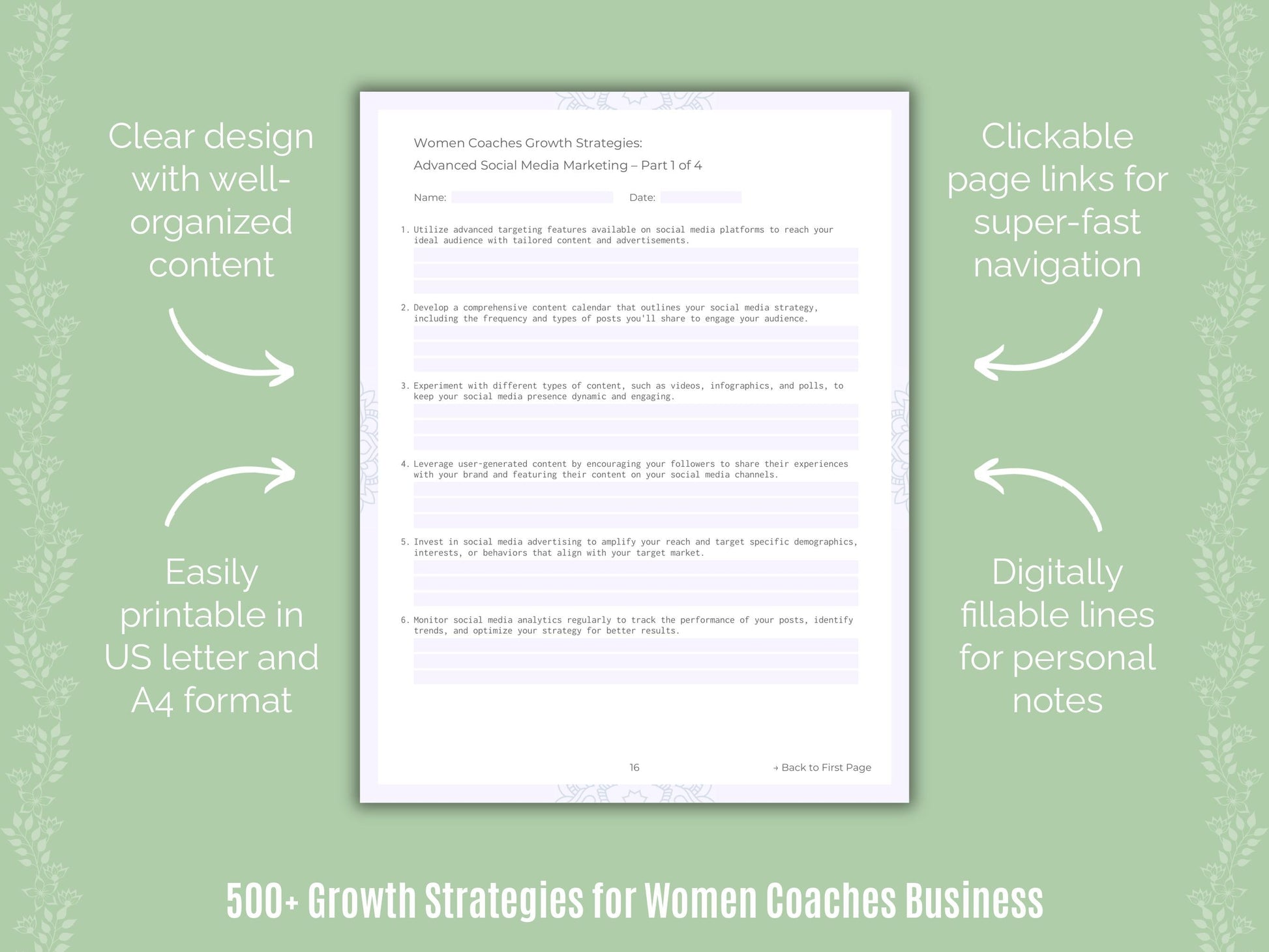 Women Coaches Business Templates