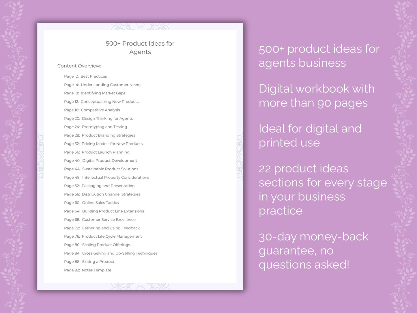 Agents Business Worksheets