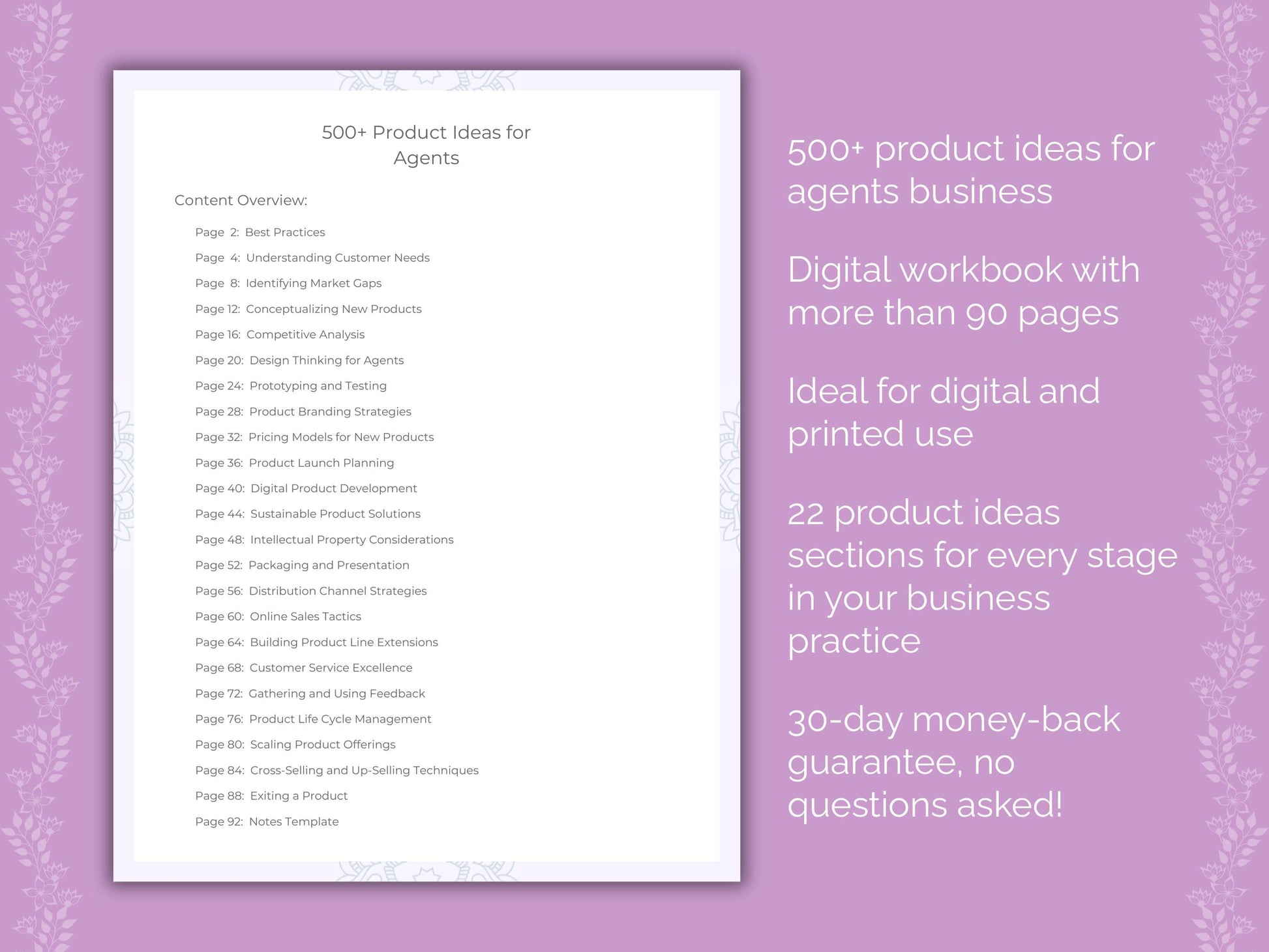 Agents Business Worksheets