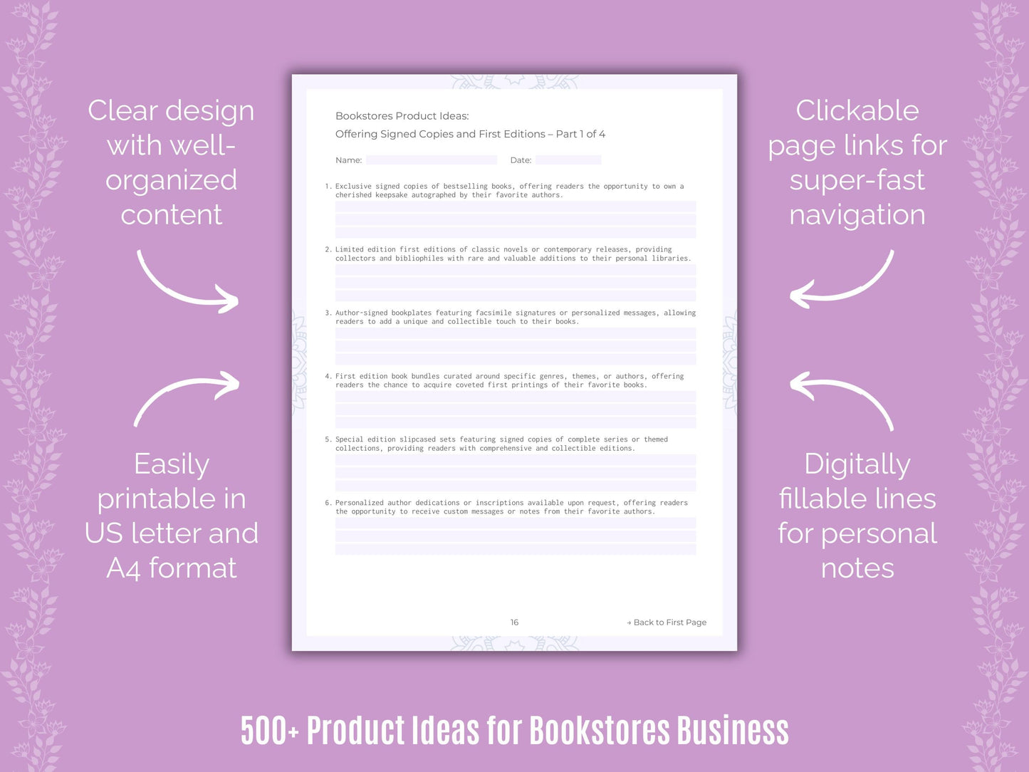 Bookstores Business Templates