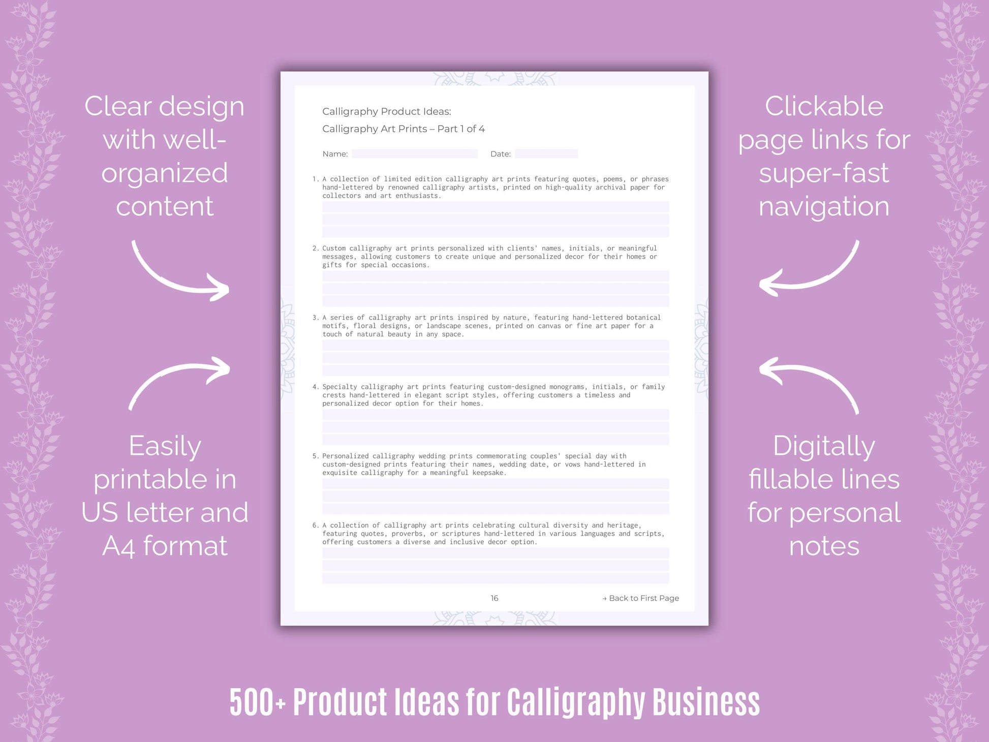 Calligraphy Business Templates