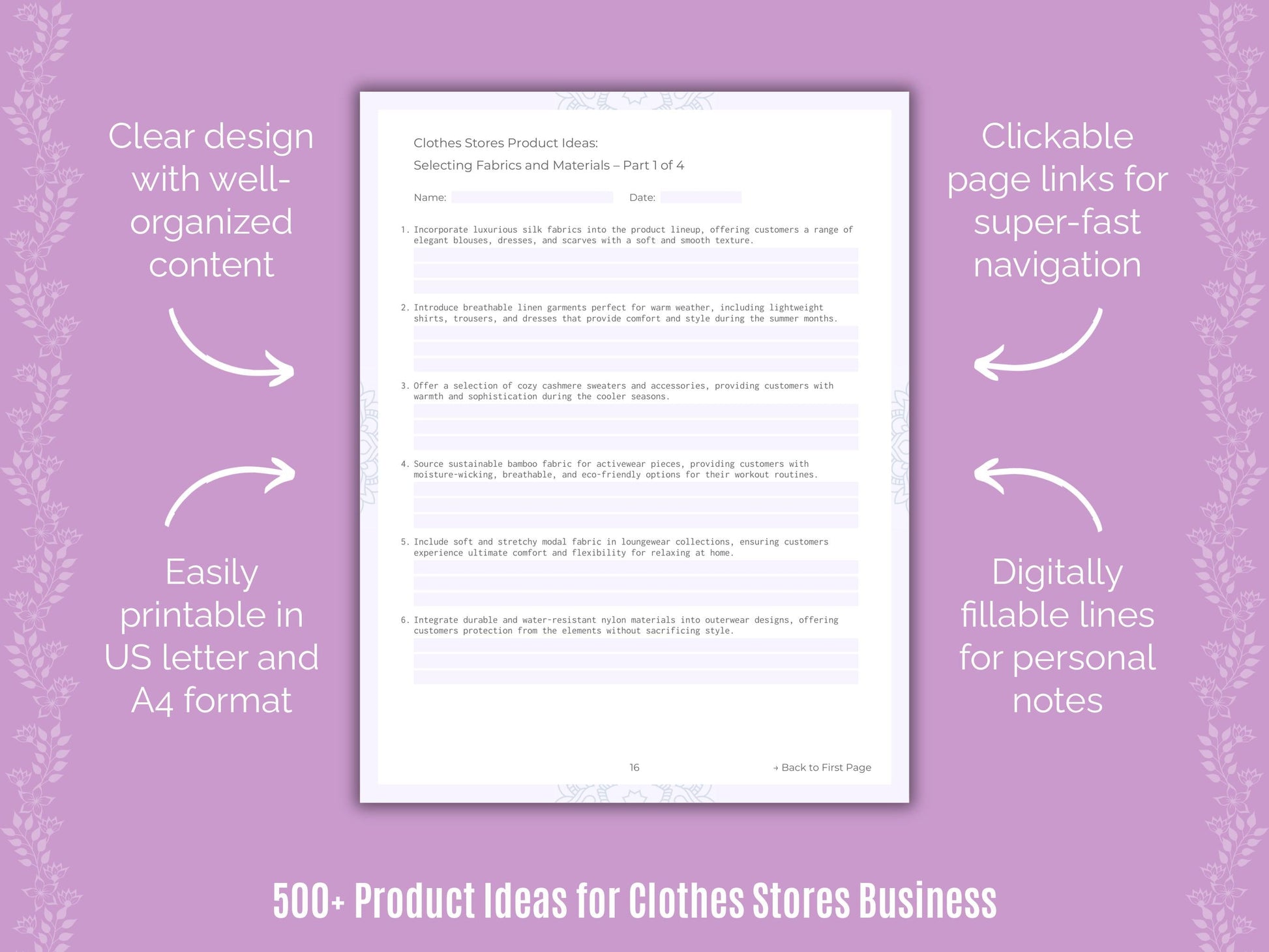 Clothes Stores Business Templates