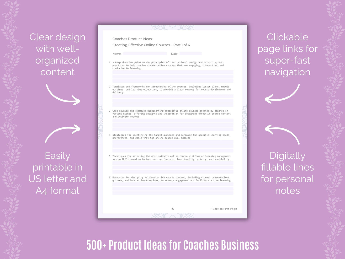 Coaches Business Templates