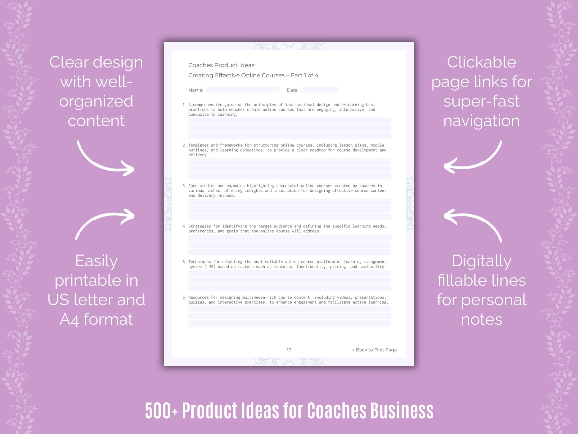 Coaches Business Templates