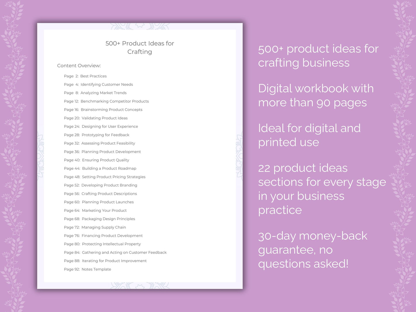 Crafting Business Worksheets