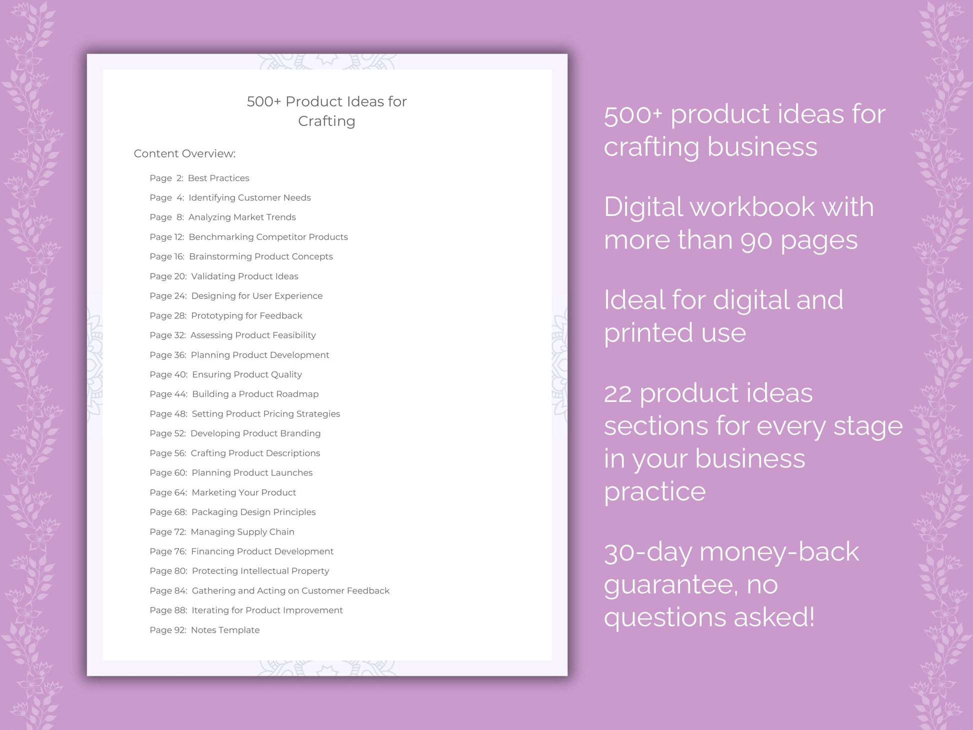 Crafting Business Worksheets