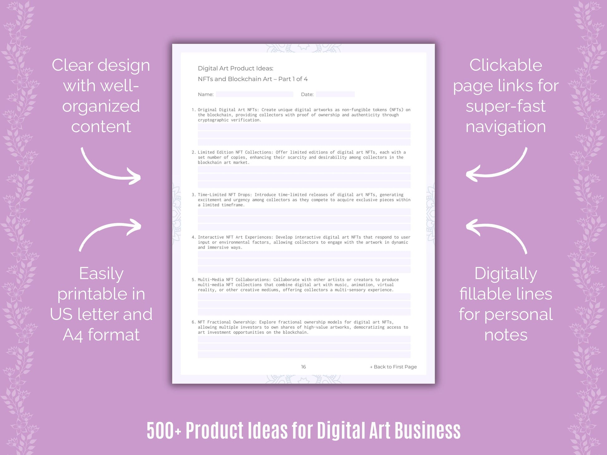 Digital Art Business Templates