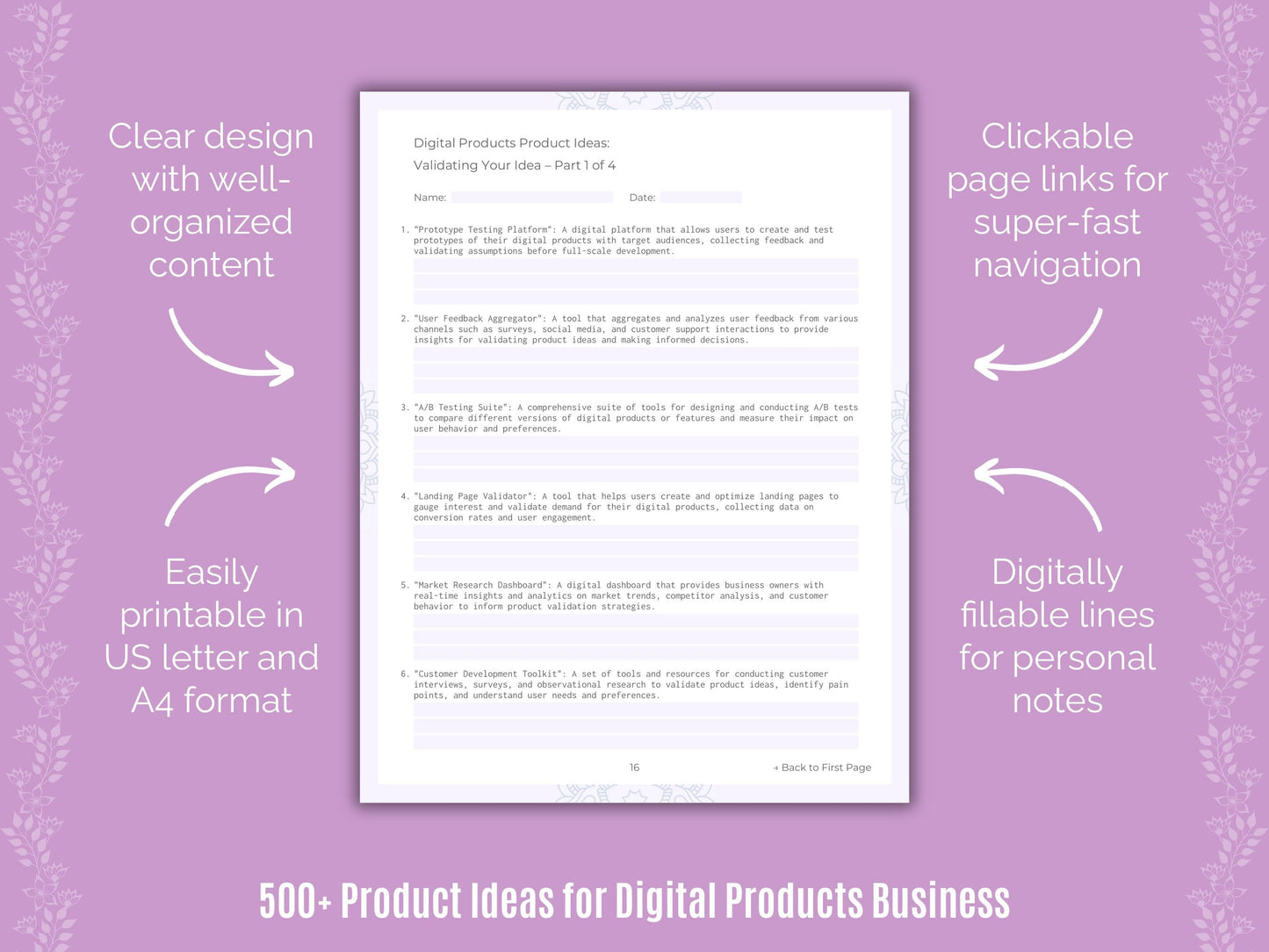 Digital Products Business Templates