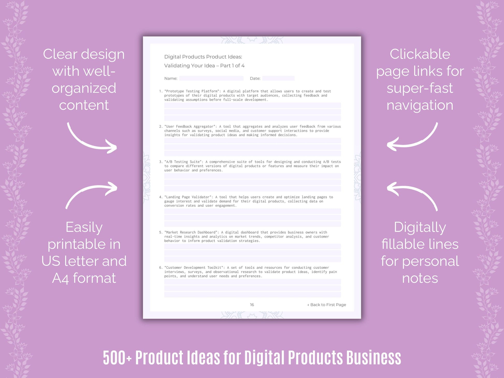 Digital Products Business Templates