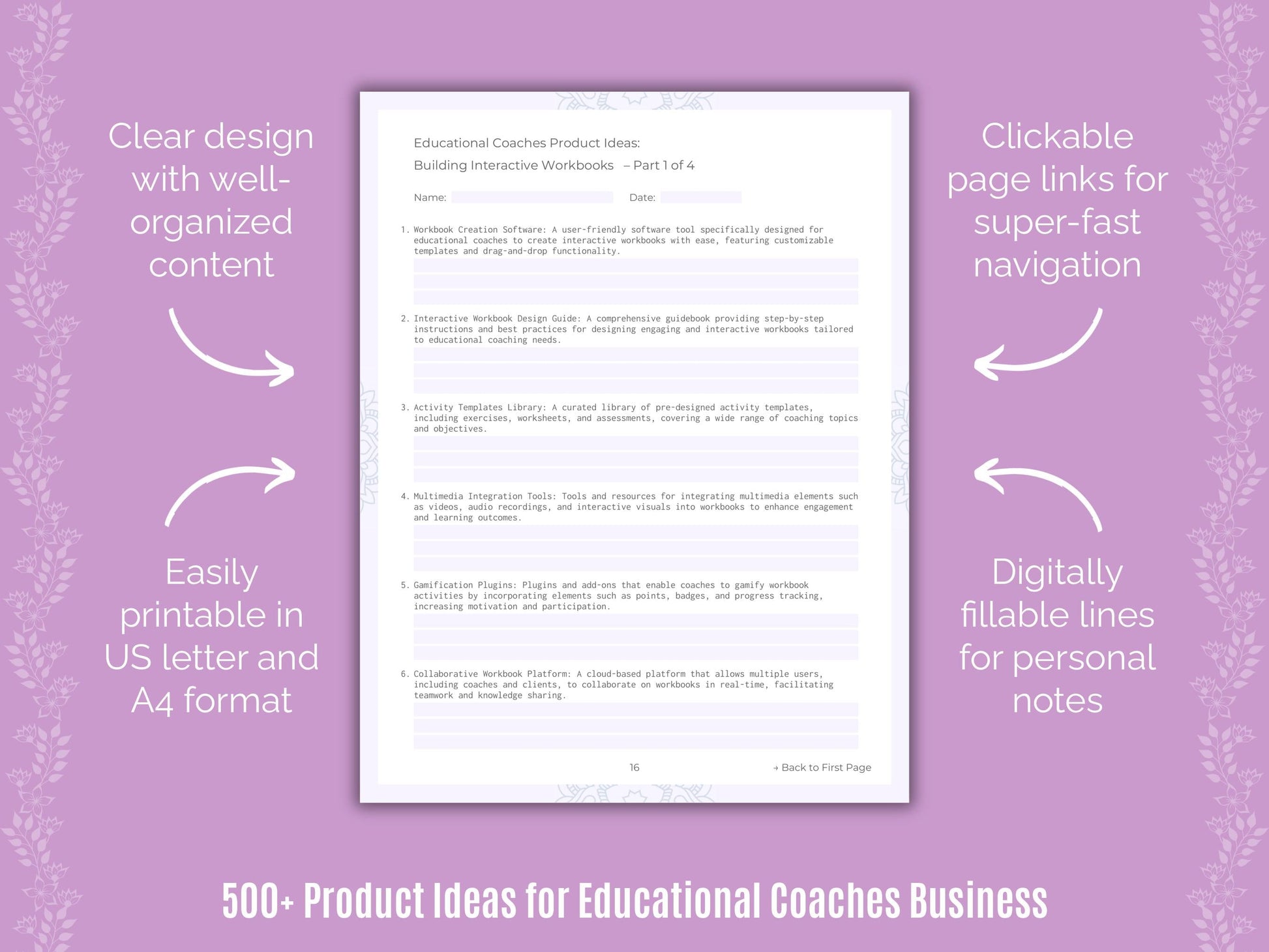 Educational Coaches Business Templates