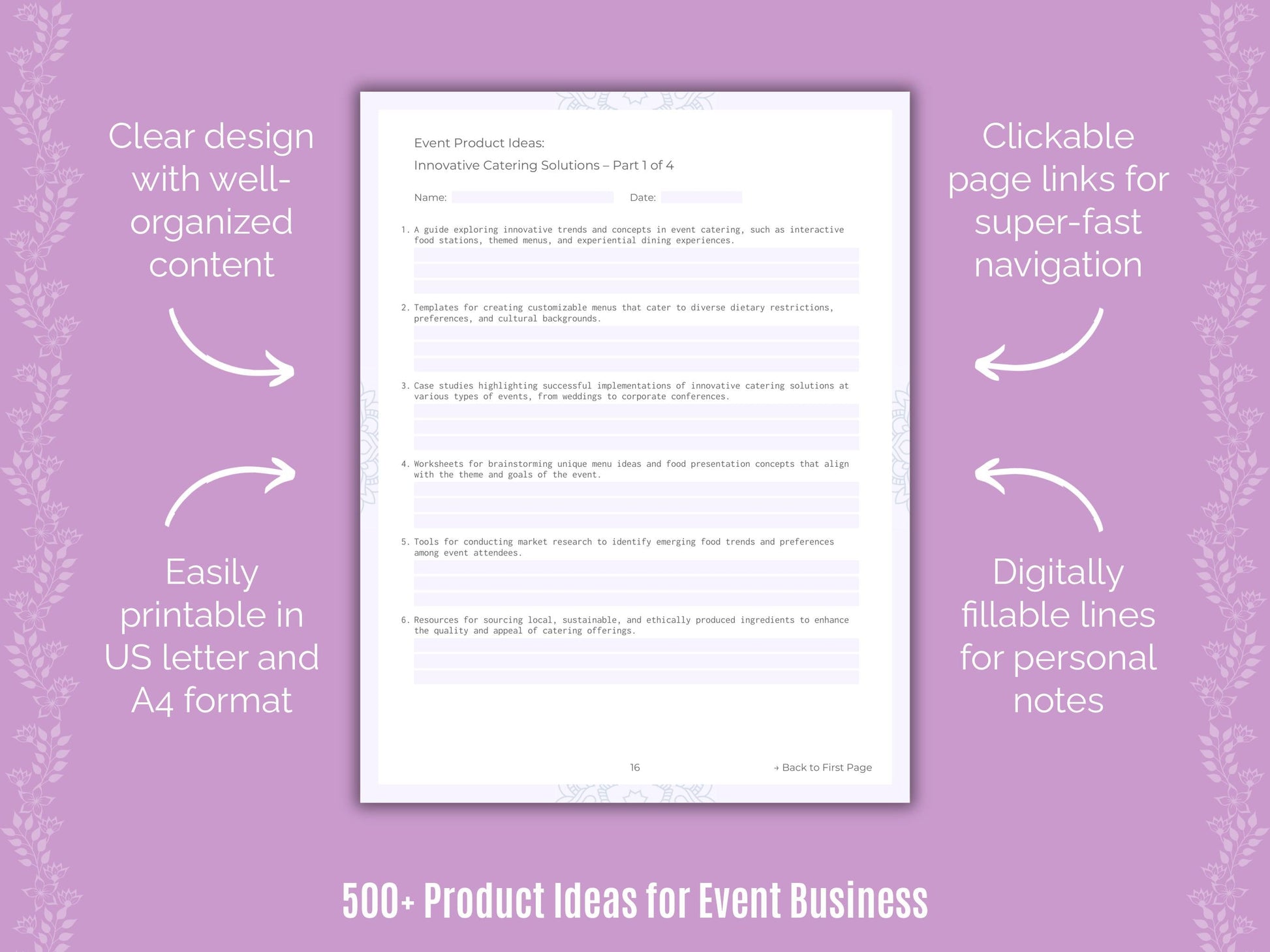 Event Business Templates