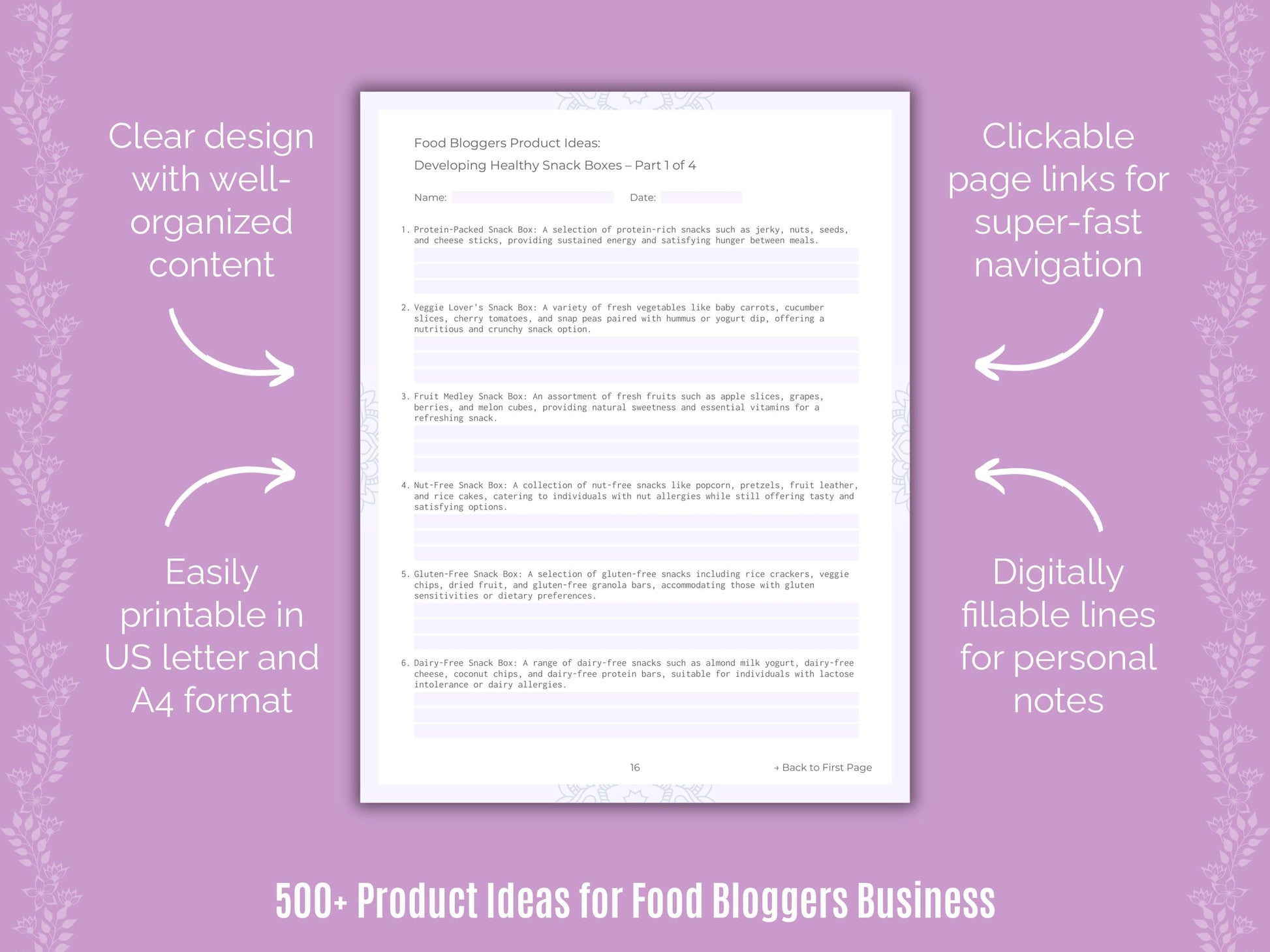 Food Bloggers Business Templates