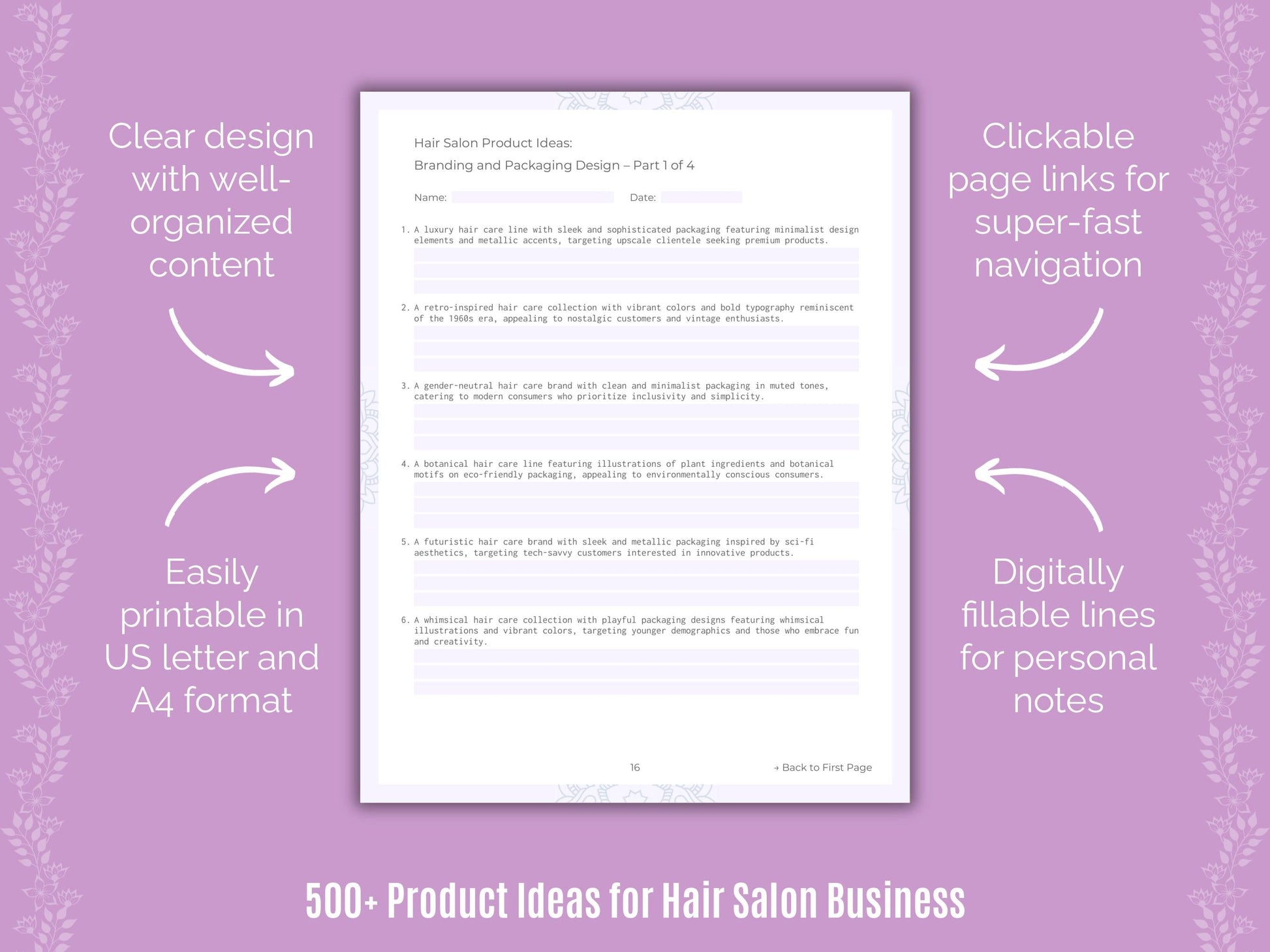 Hair Salon Business Templates