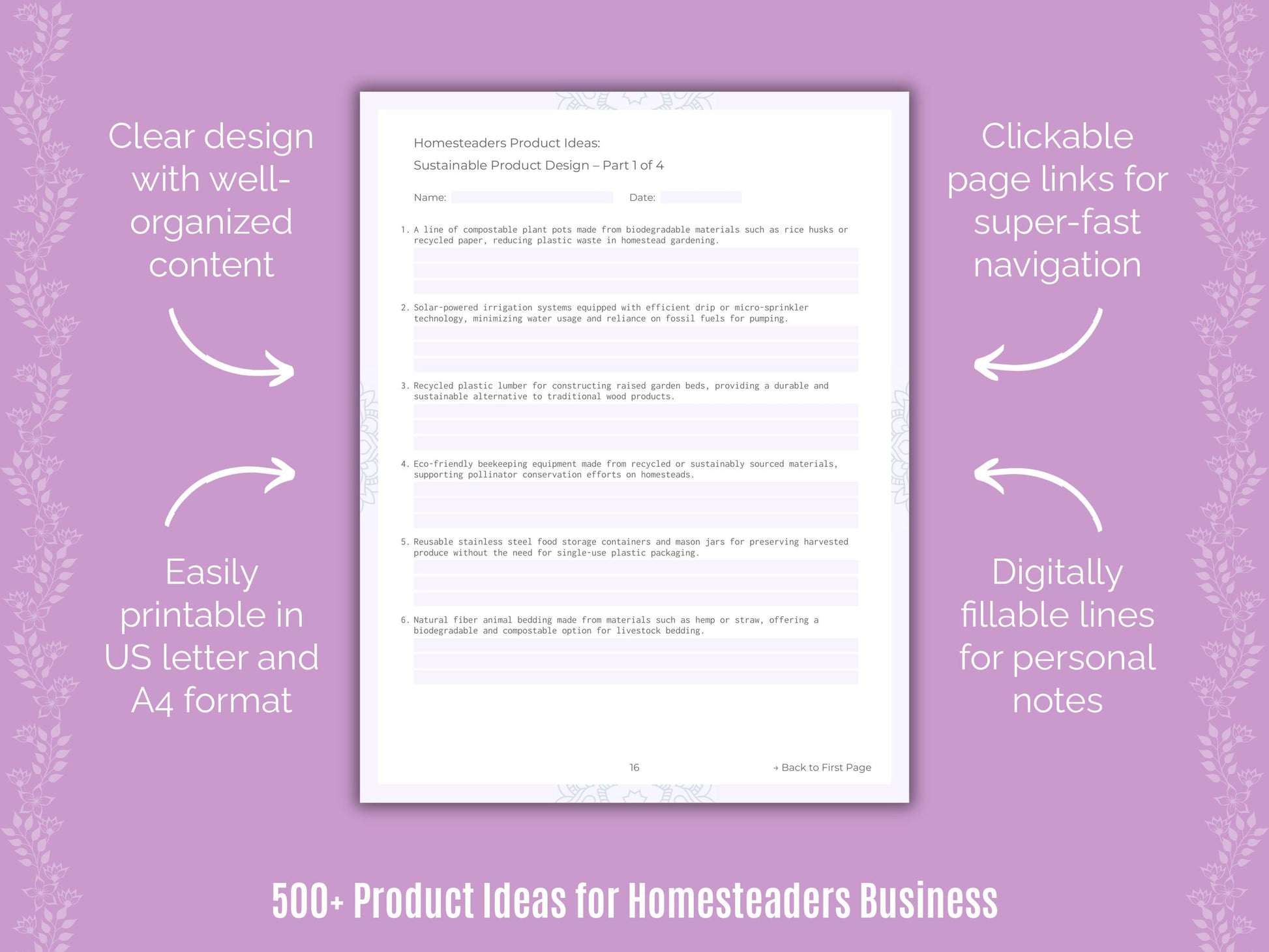 Homesteaders Business Templates