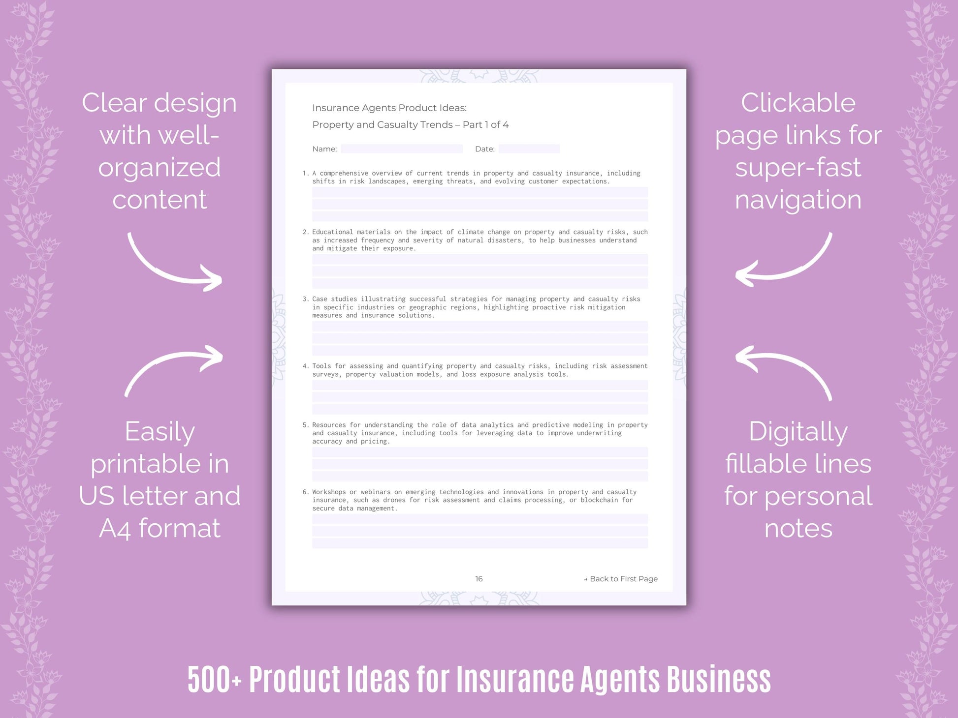 Insurance Agents Business Templates