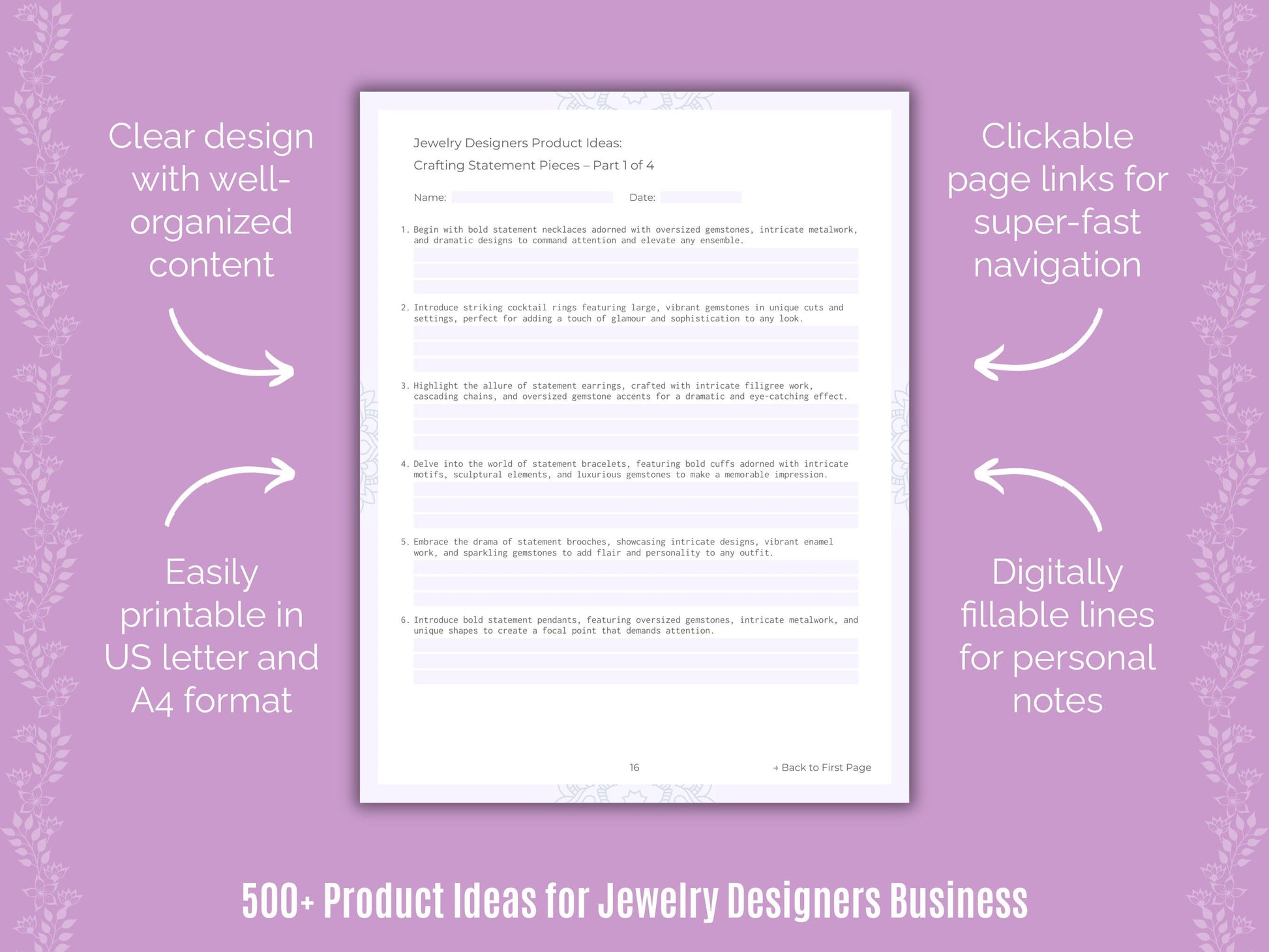 Jewelry Designers Business Templates