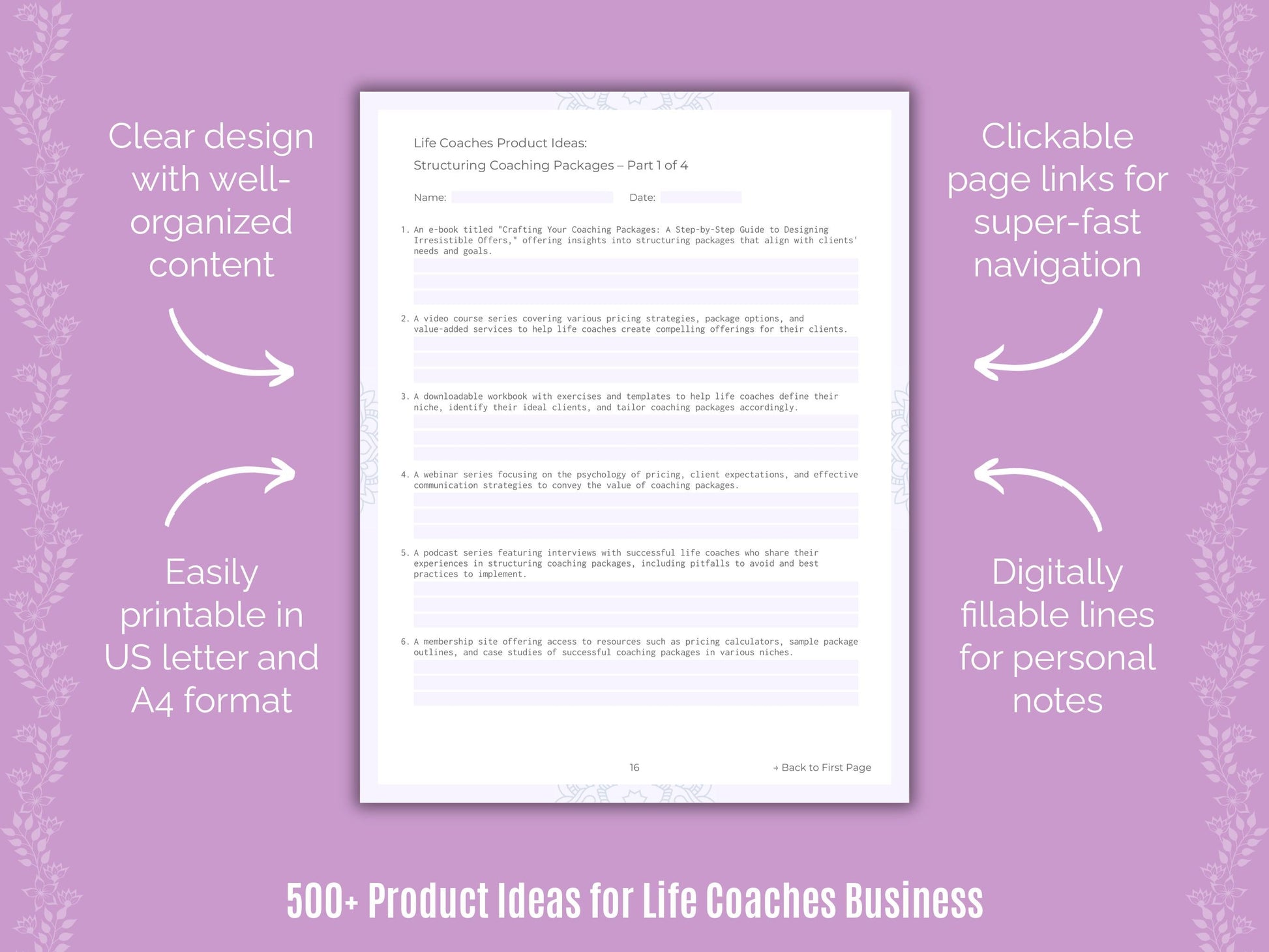 Life Coaches Business Templates