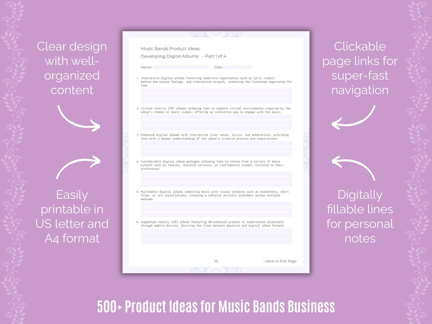 Music Bands Business Templates