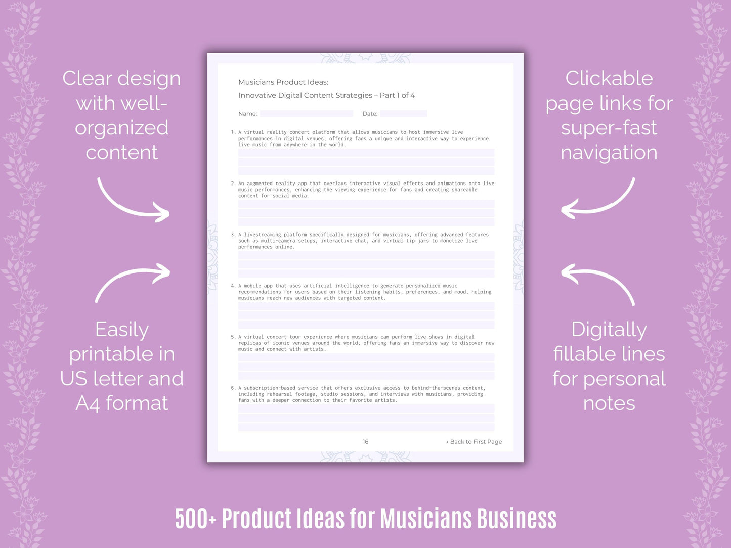 Musicians Business Templates