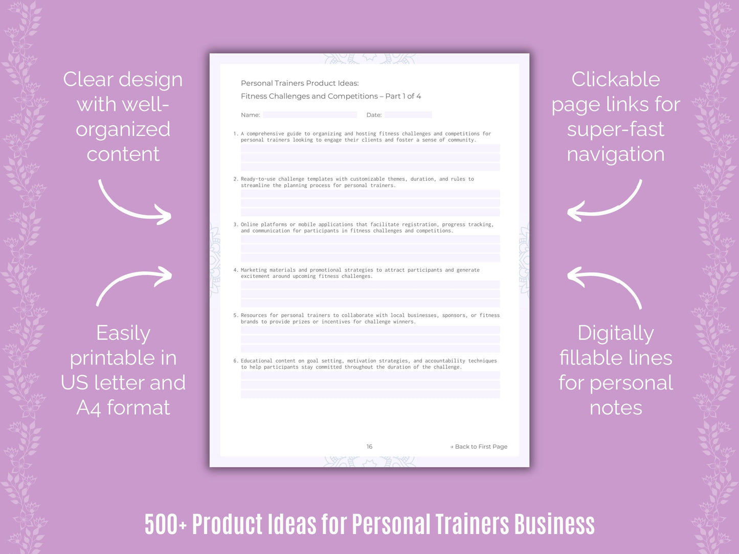 Personal Trainers Business Templates