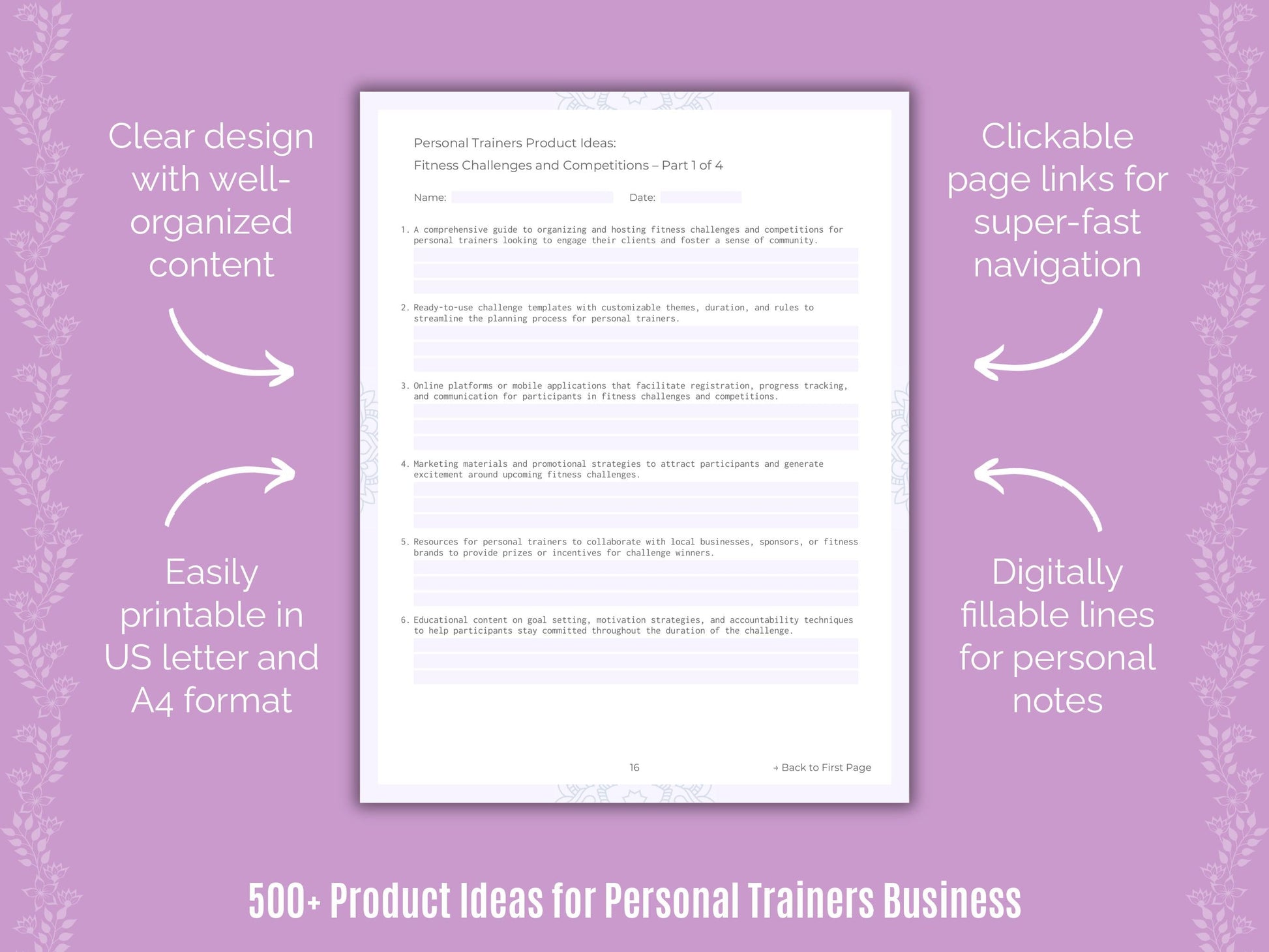 Personal Trainers Business Templates