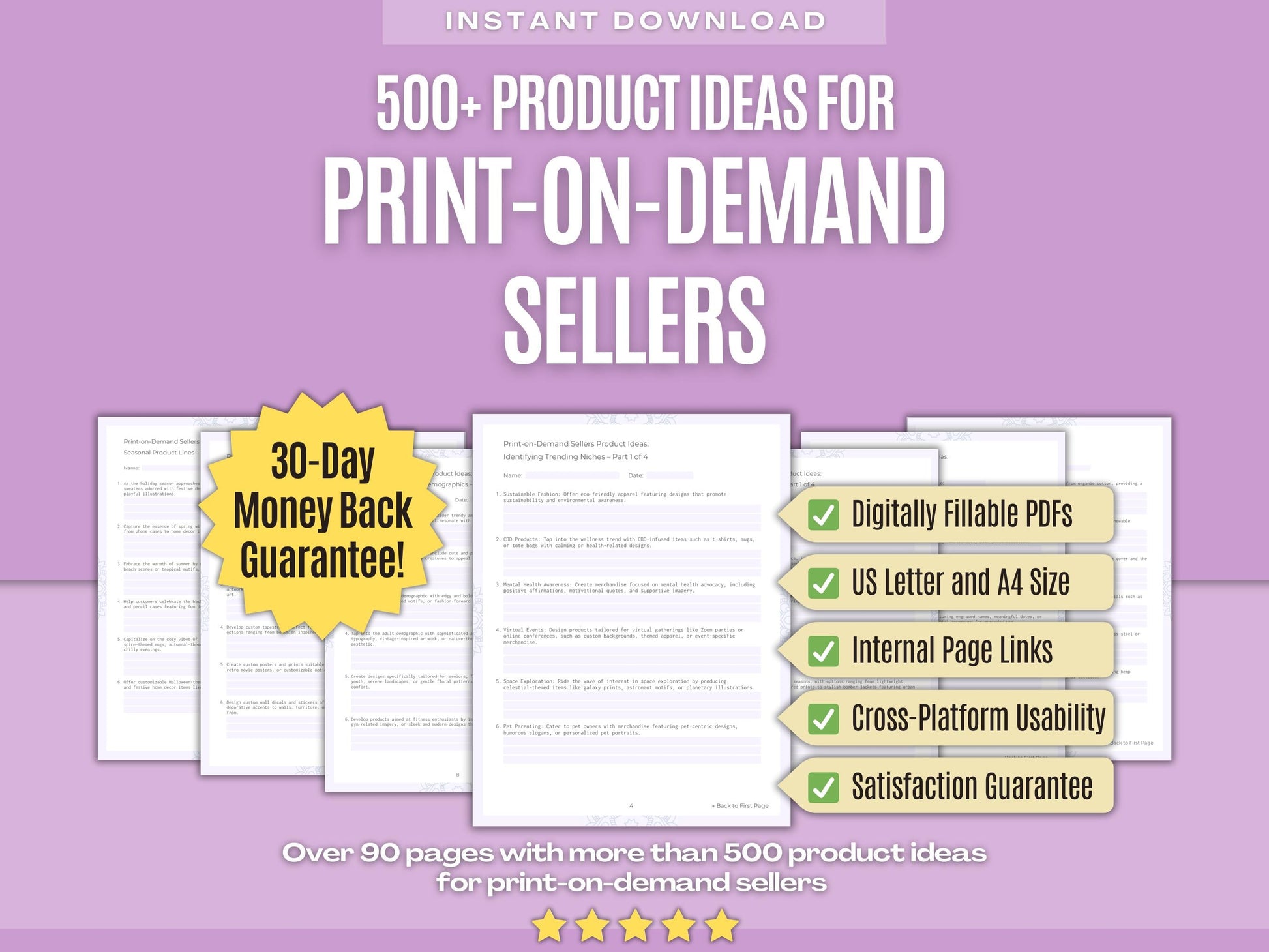 Print-on-Demand Sellers Business Workbooks