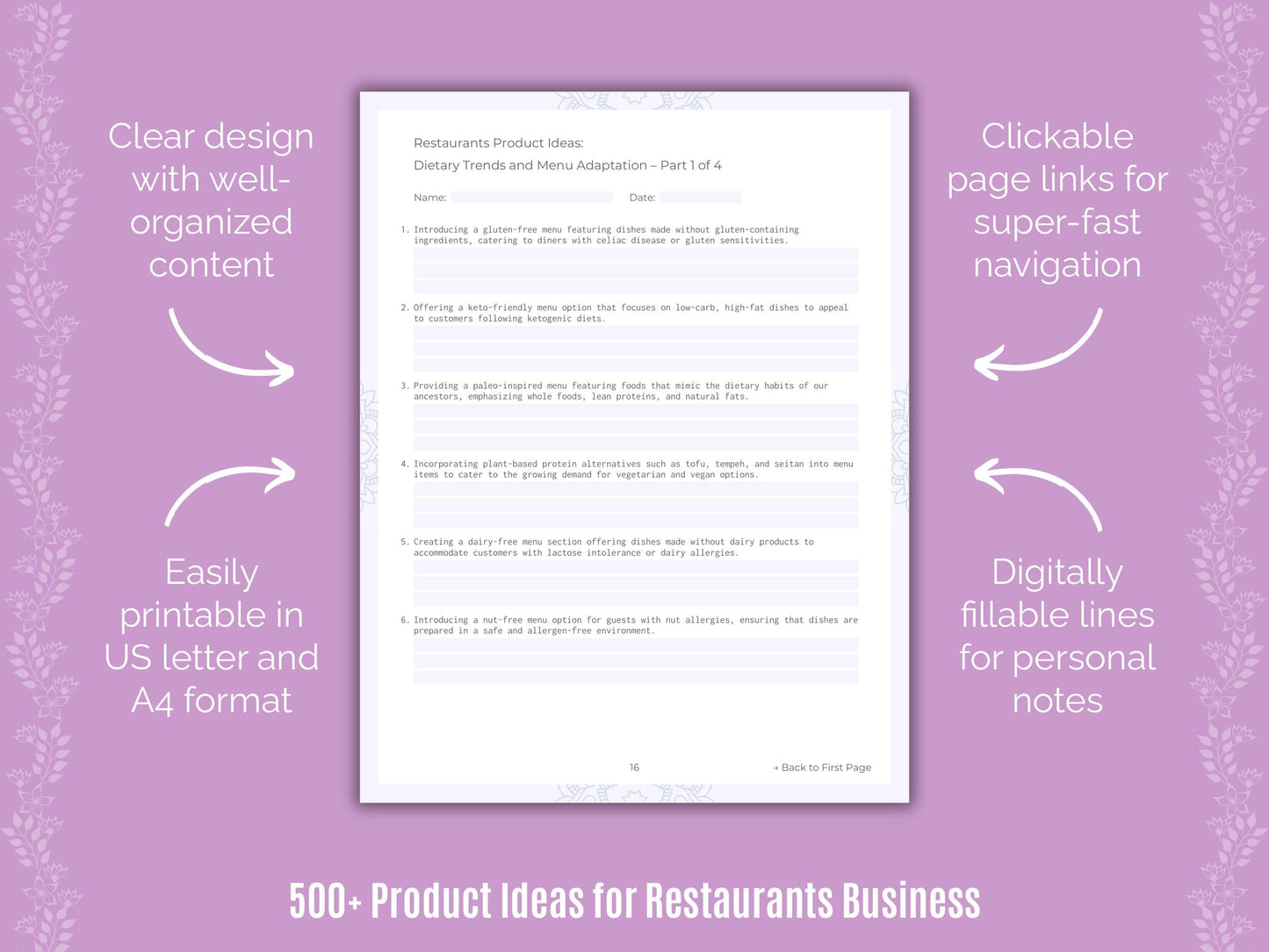 Restaurants Business Templates