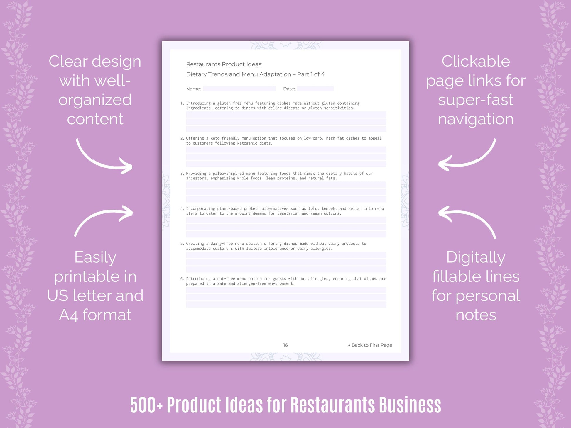 Restaurants Business Templates