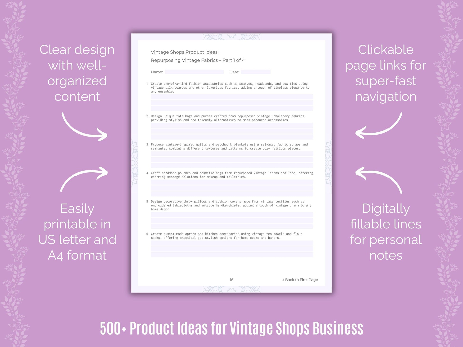 Vintage Shops Business Templates