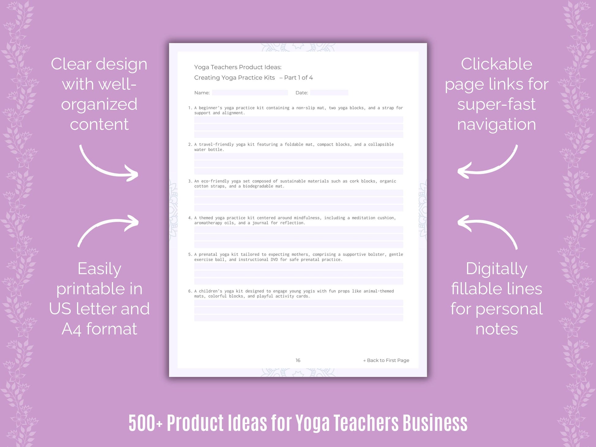 Yoga Teachers Business Templates