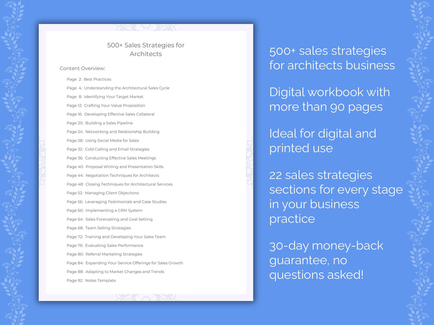 Architects Business Worksheets