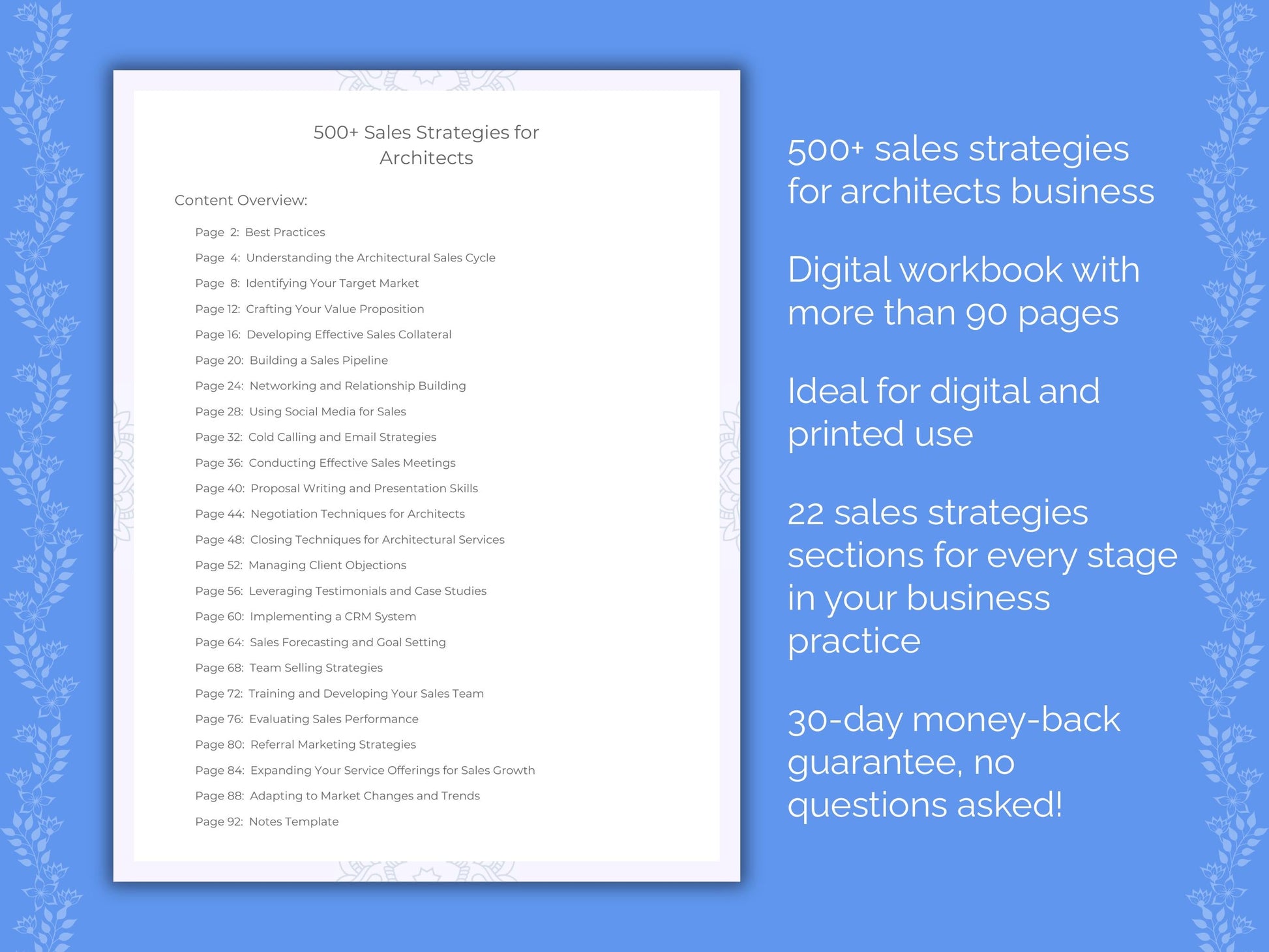 Architects Business Worksheets