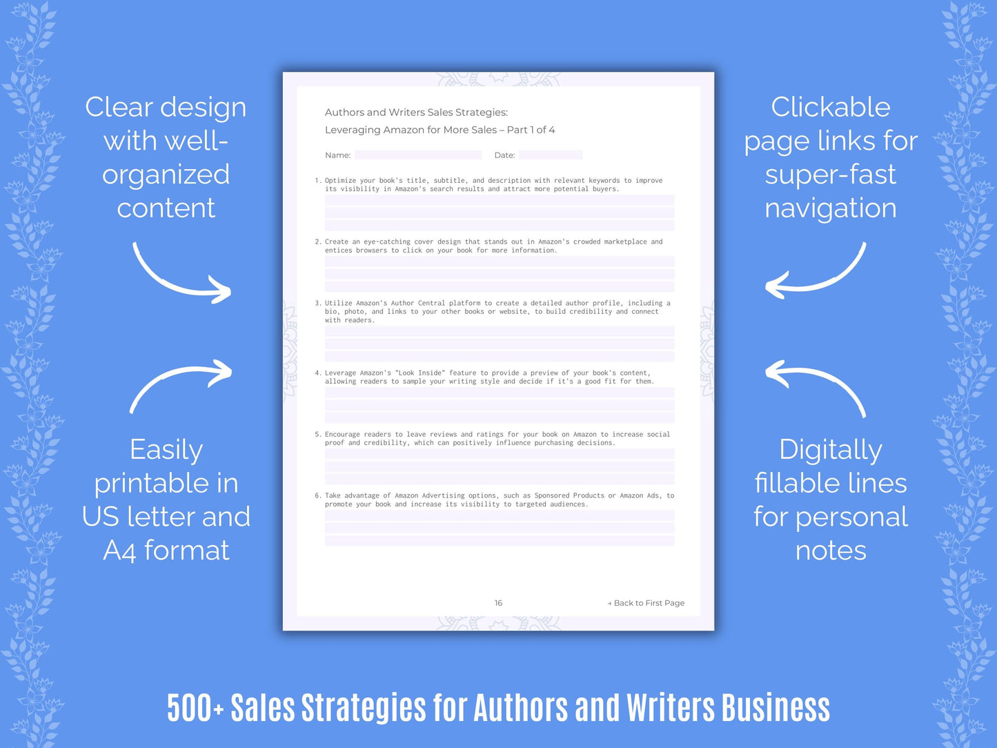 Authors and Writers Business Templates