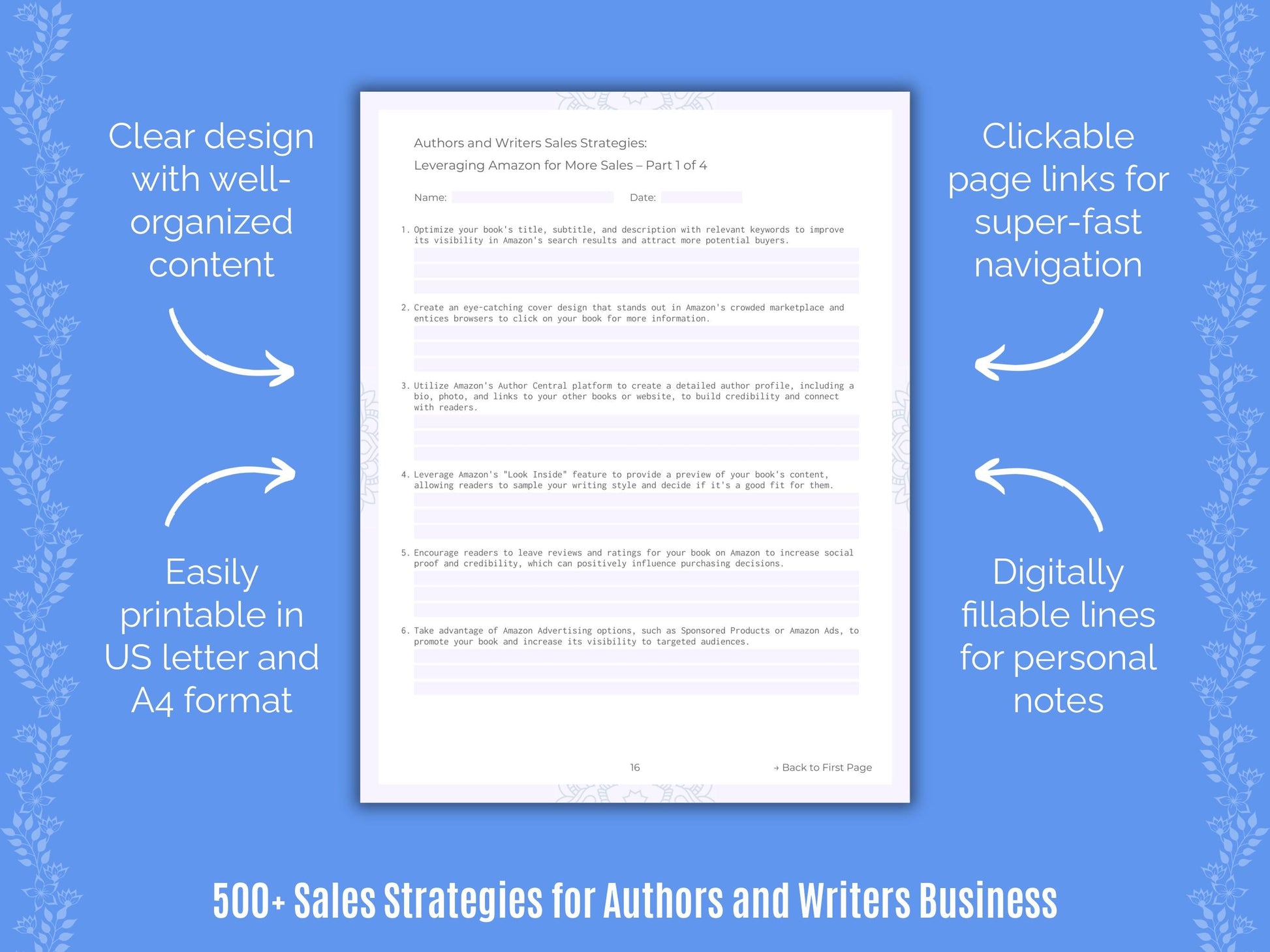 Authors and Writers Business Templates