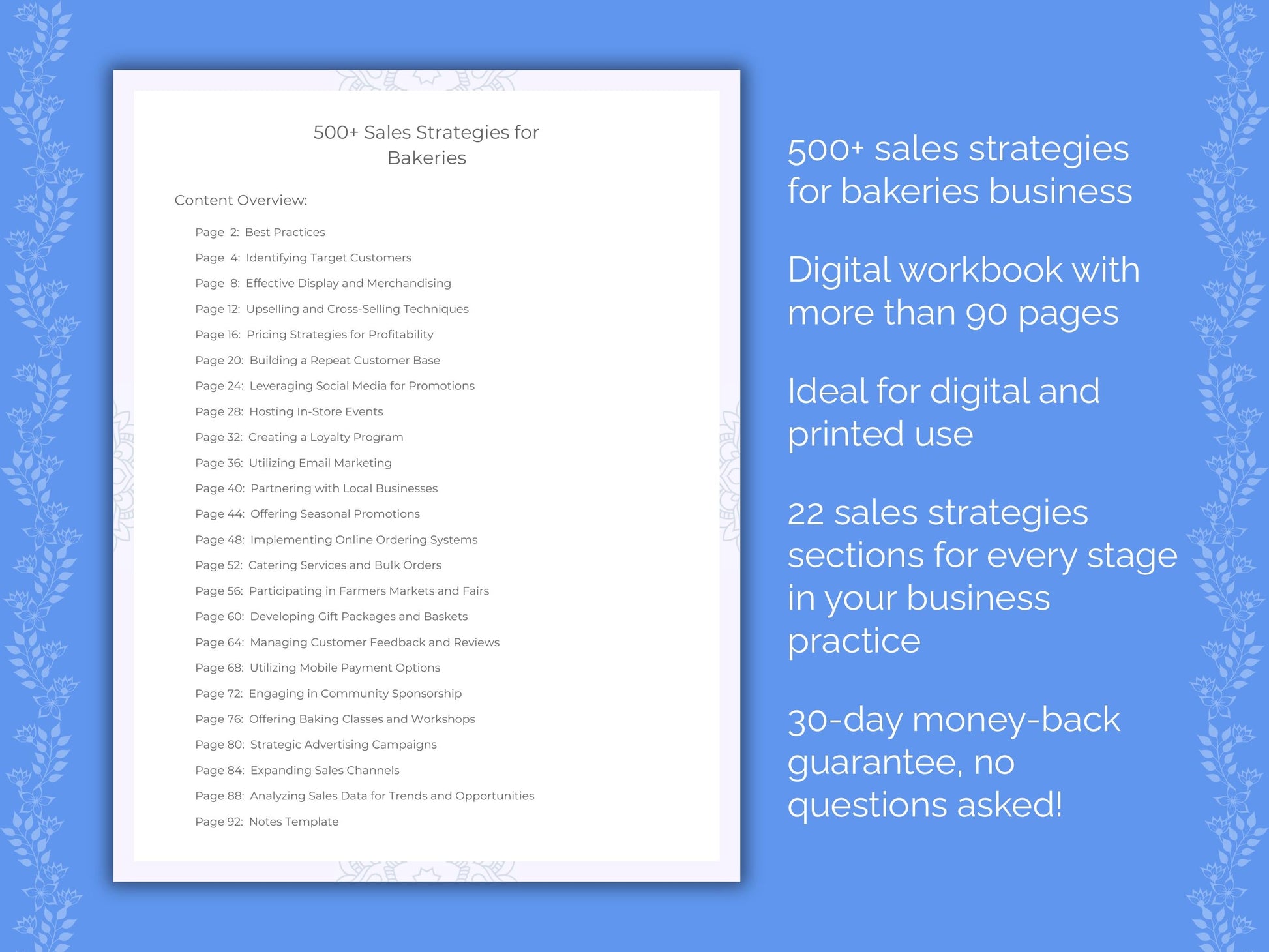 Bakeries Business Worksheets