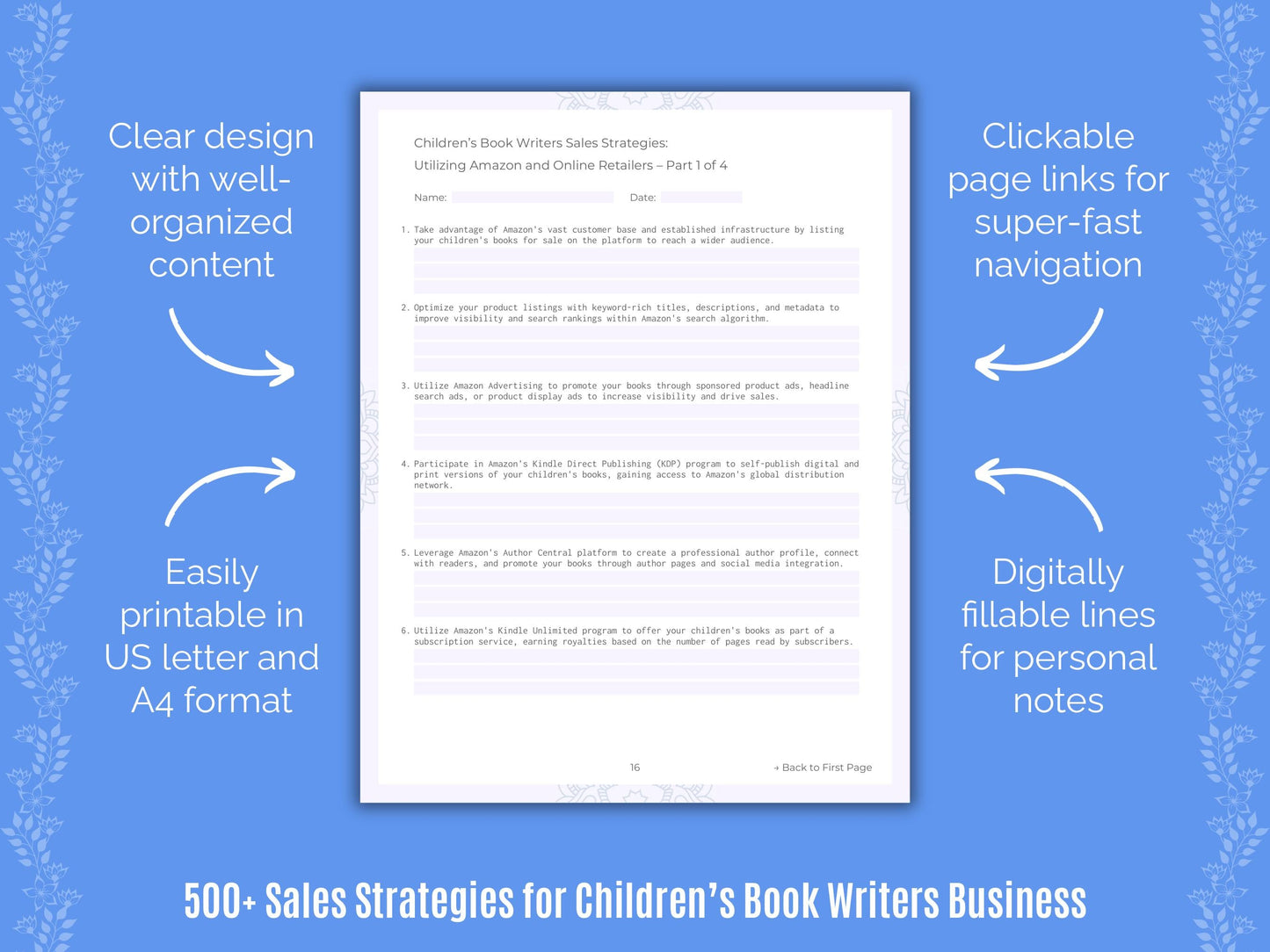 Children’s Book Writers Business Templates