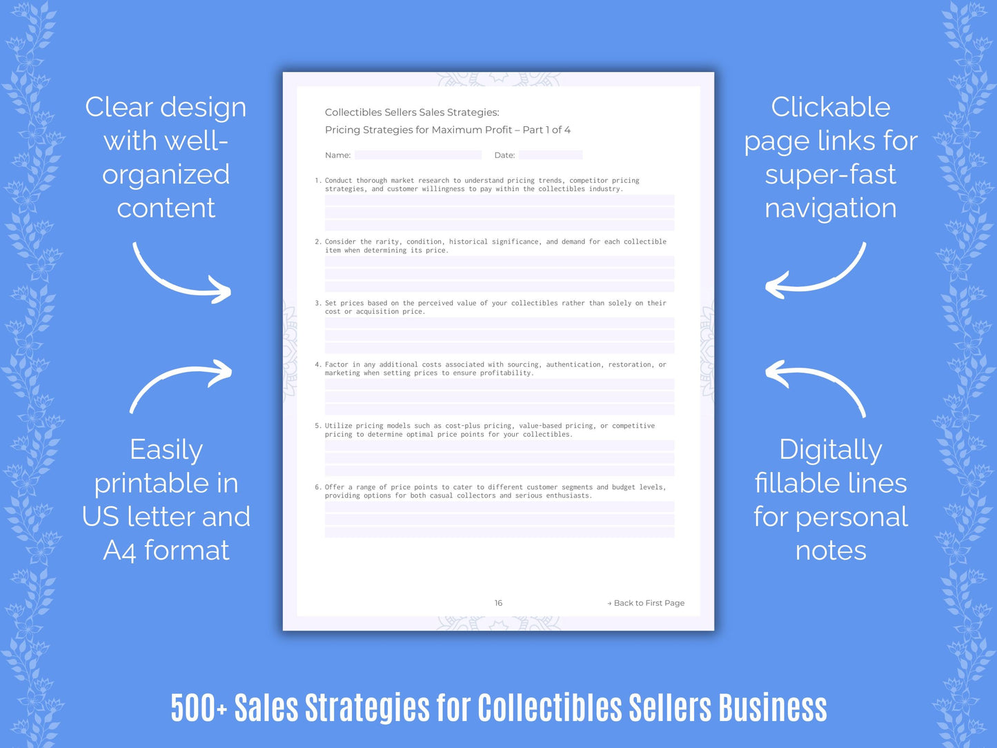 Collectibles Sellers Business Templates